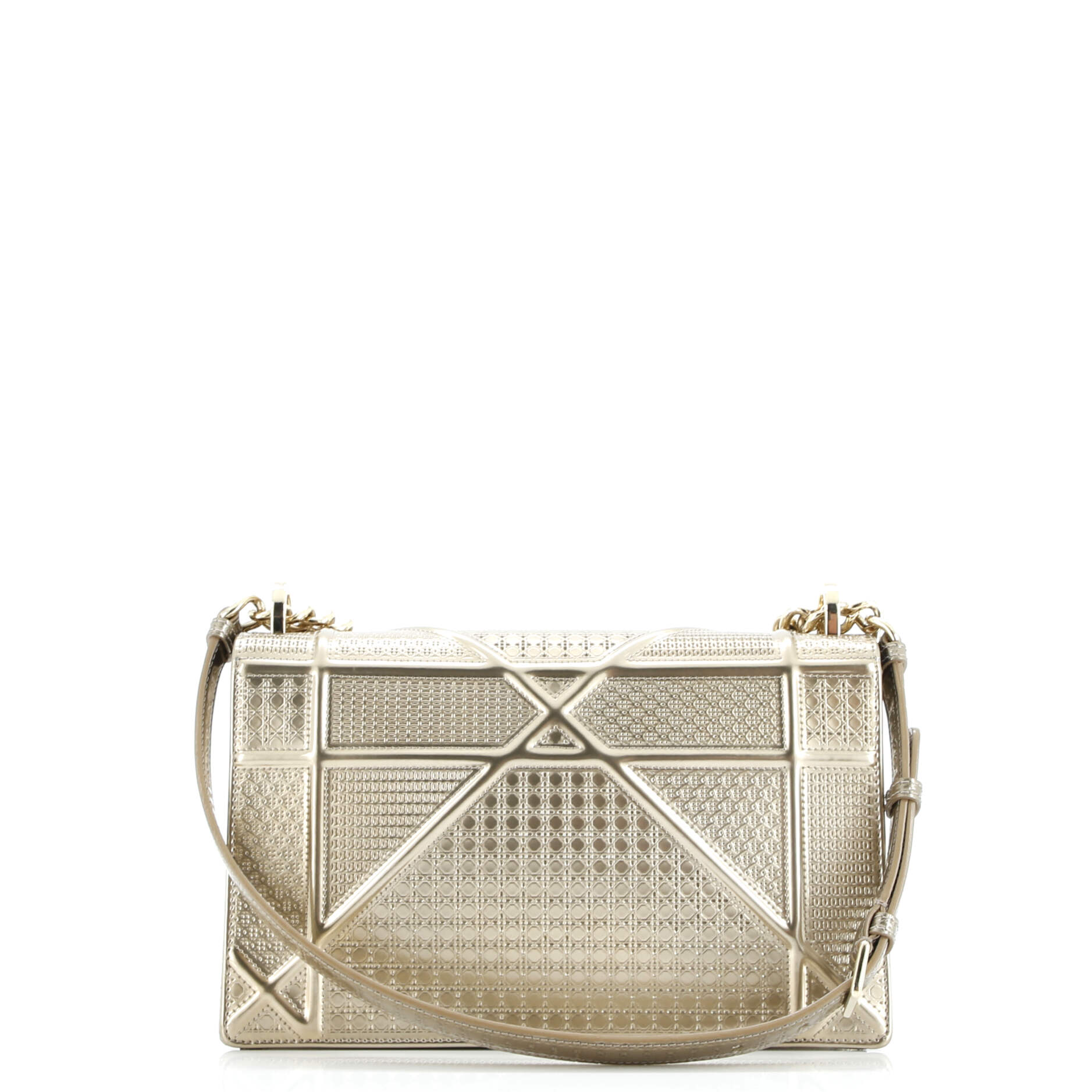 Christian Dior Diorama Flap Bag Cannage Embossed Calfskin Medium