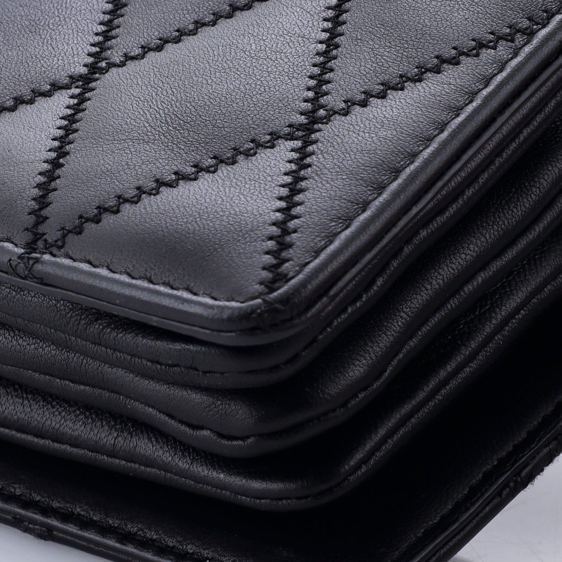 Saint Laurent Angie Chain Shoulder Bag Quilted Leather Small