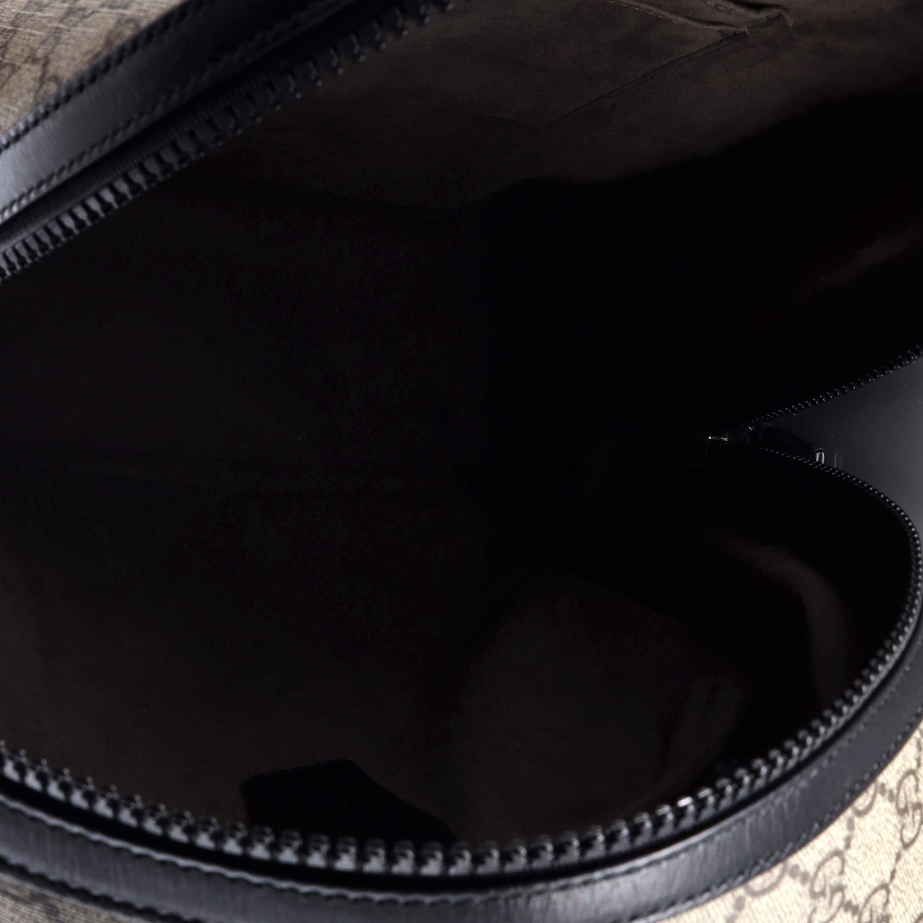 Gucci Zip Pocket Backpack GG Coated Canvas Medium