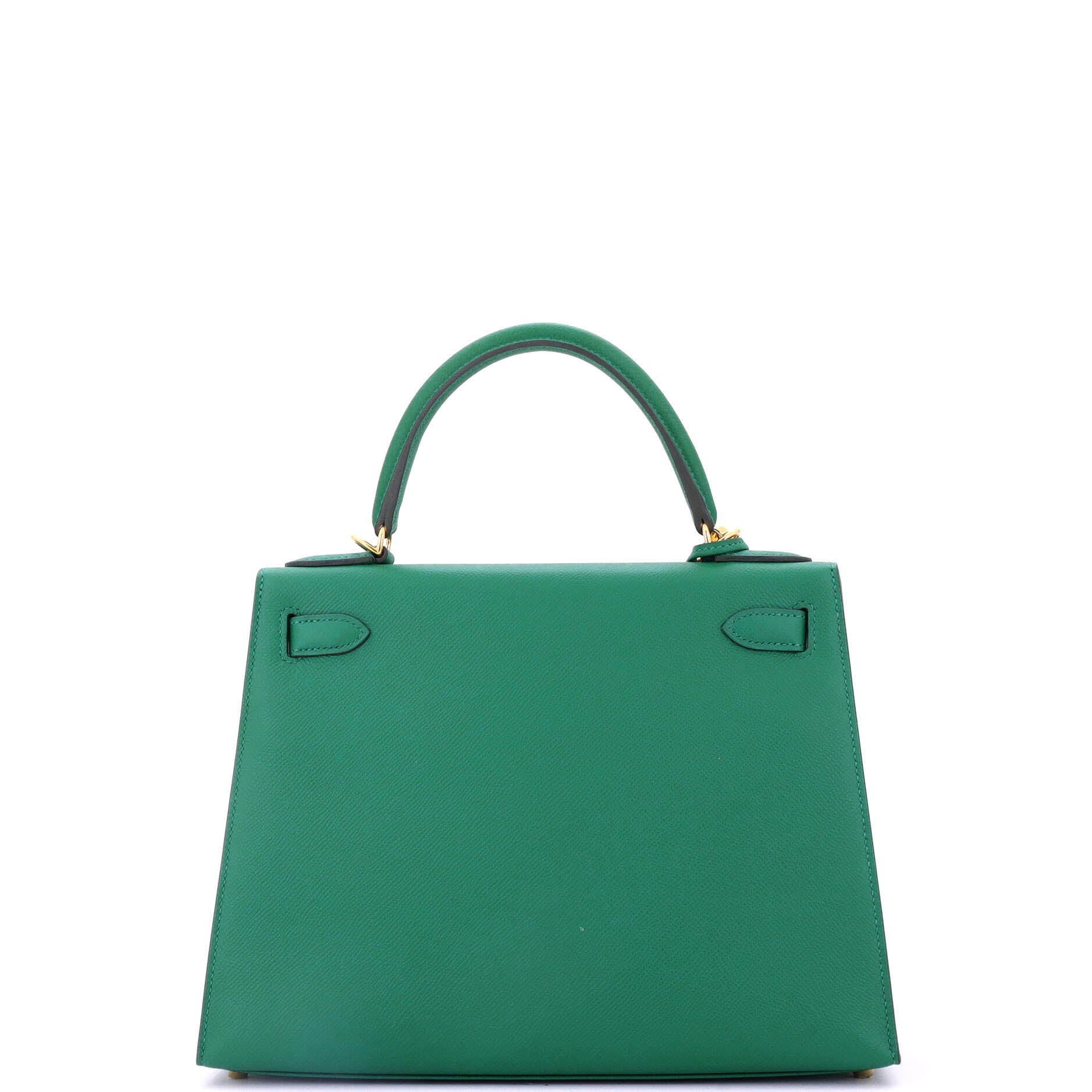 Hermes Kelly Handbag Green Epsom with Gold Hardware 28