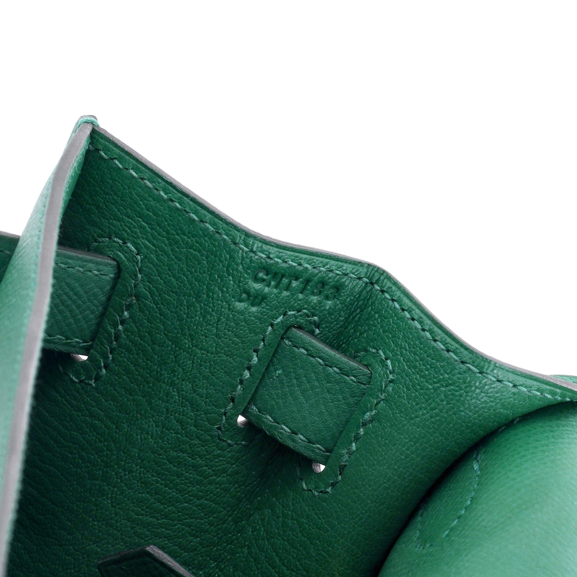 Hermes Kelly Handbag Green Epsom with Gold Hardware 28