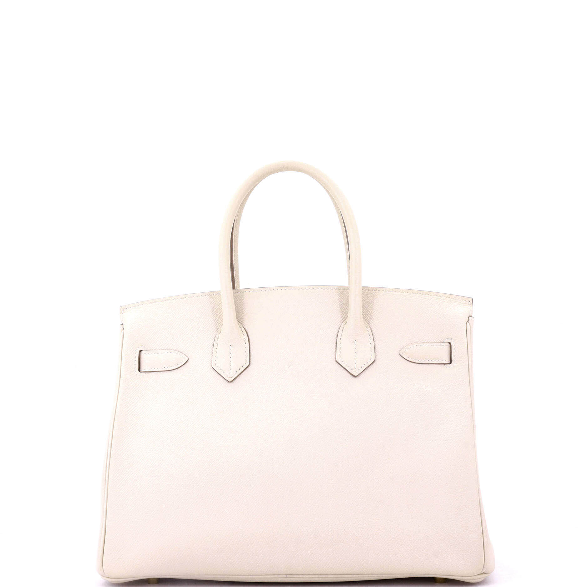 Hermes Birkin Handbag Light Epsom with Gold Hardware 30
