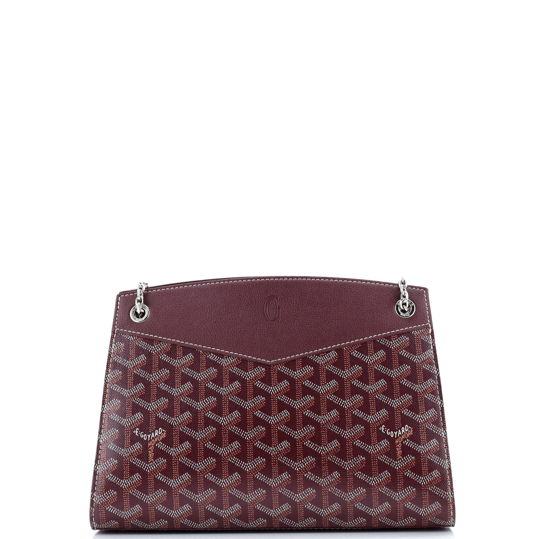 Goyard Structured Rouette Chain Shoulder Bag Coated Canvas PM
