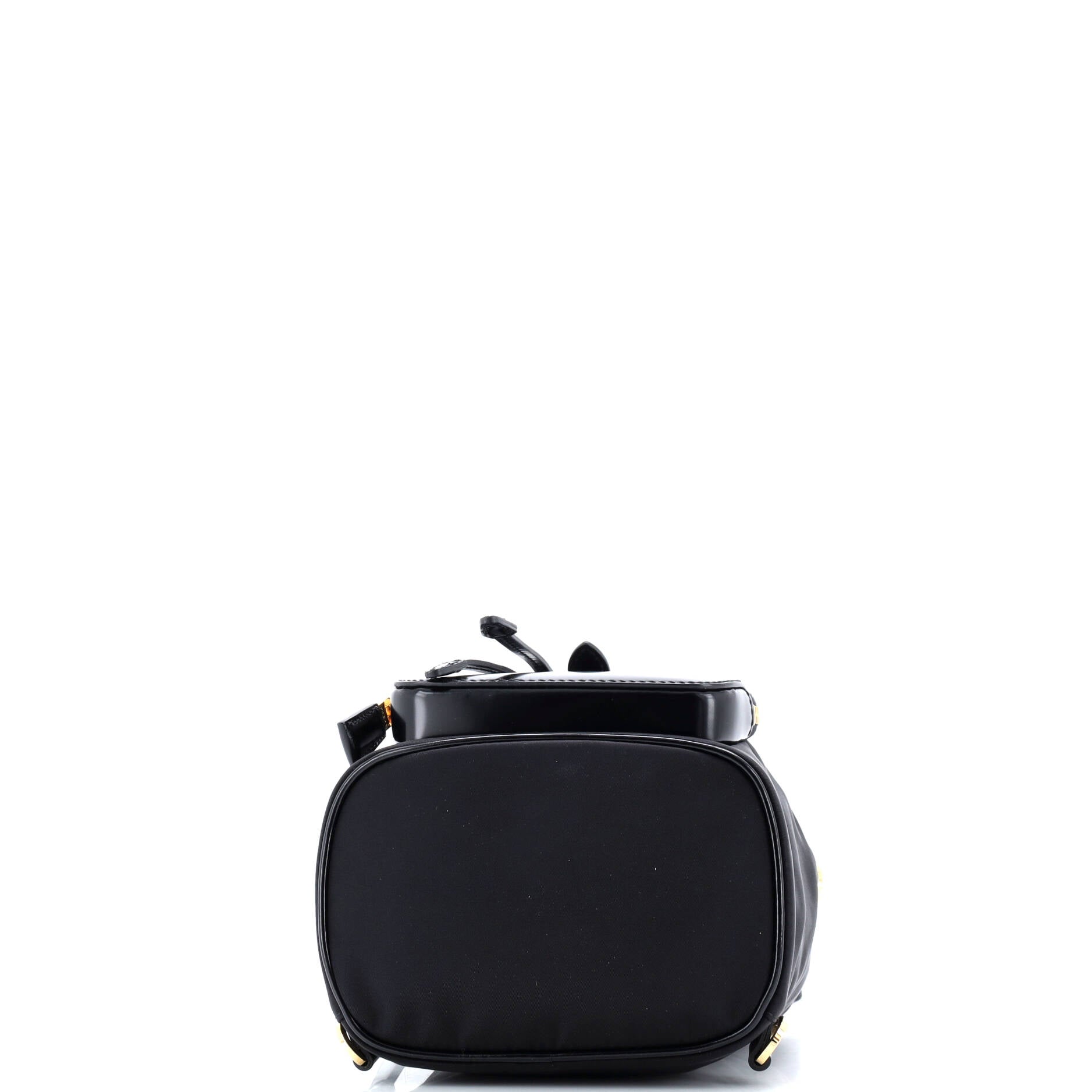 Prada Front Pocket Buckle Backpack Re-Nylon and Spazzolato Leather Mini