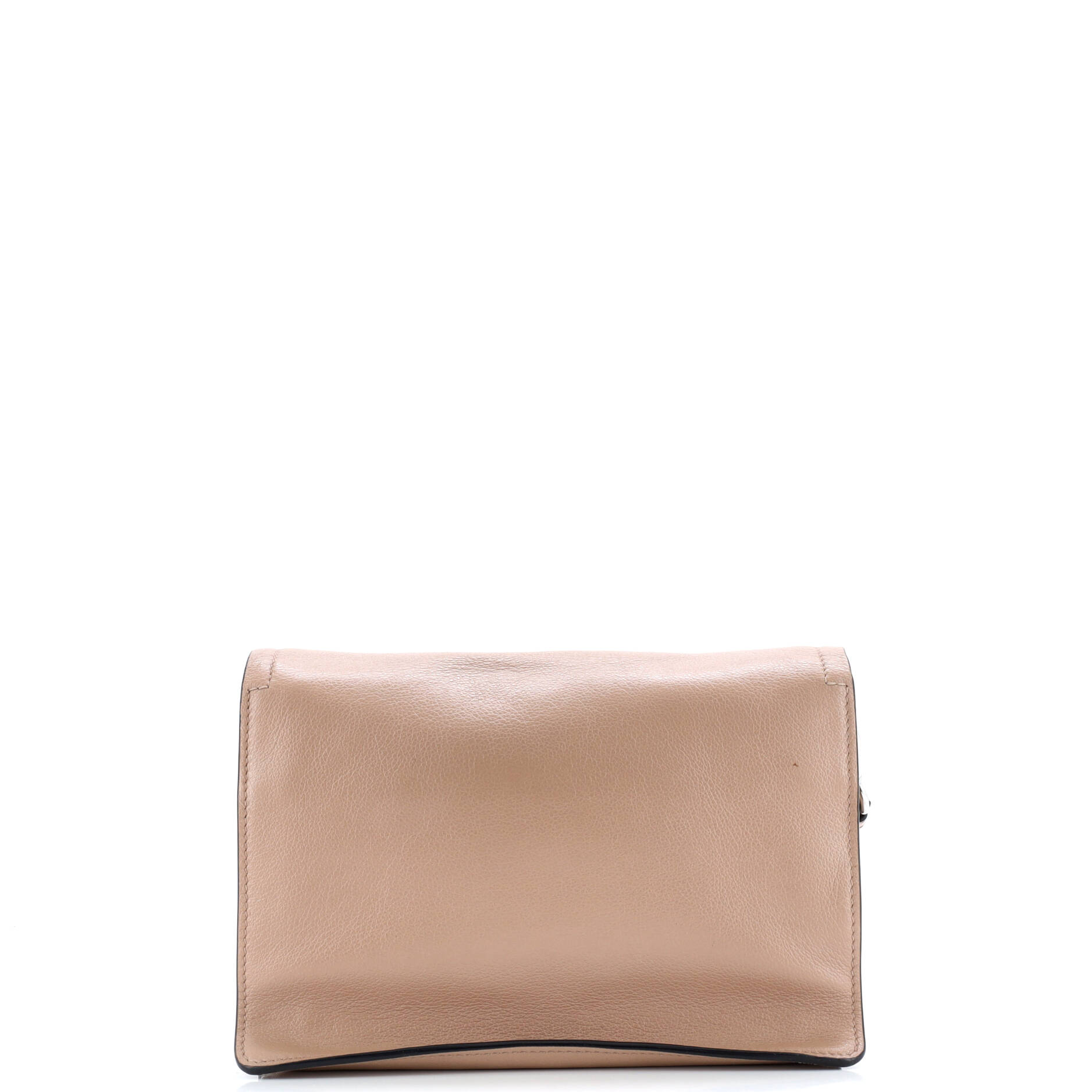 Prada Full Flap Shoulder Bag Glace Calf Small
