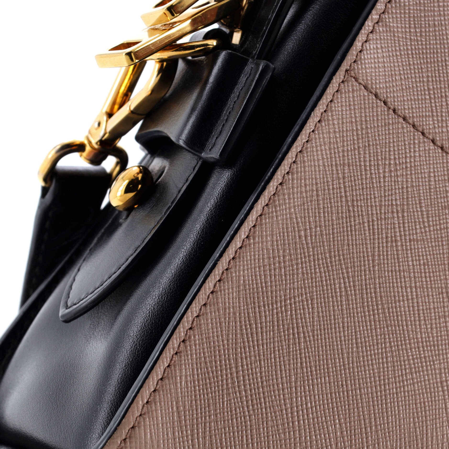 Prada Esplanade Crossbody Bag Saffiano with City Calf Small