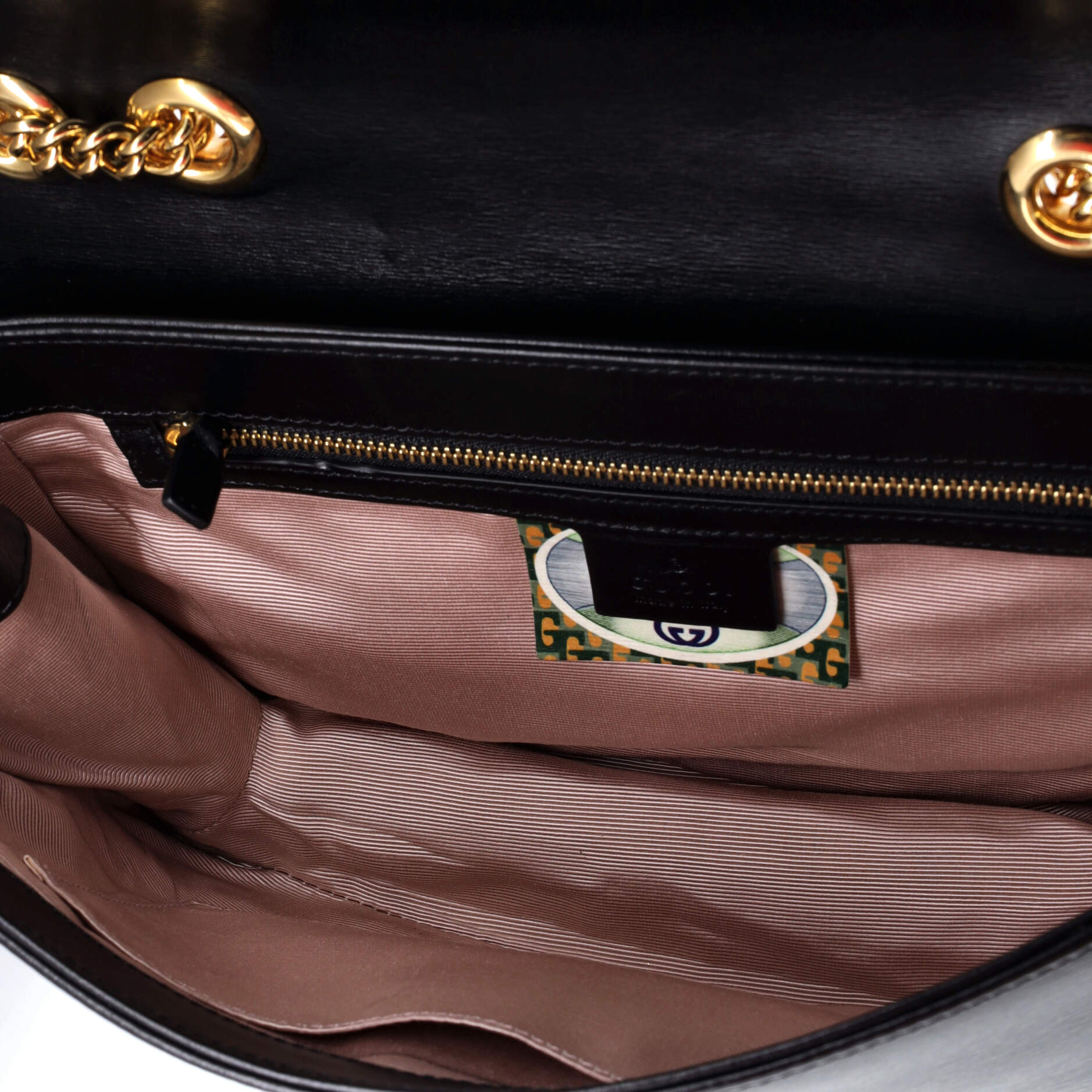 Gucci Rajah Chain Shoulder Bag Leather Medium