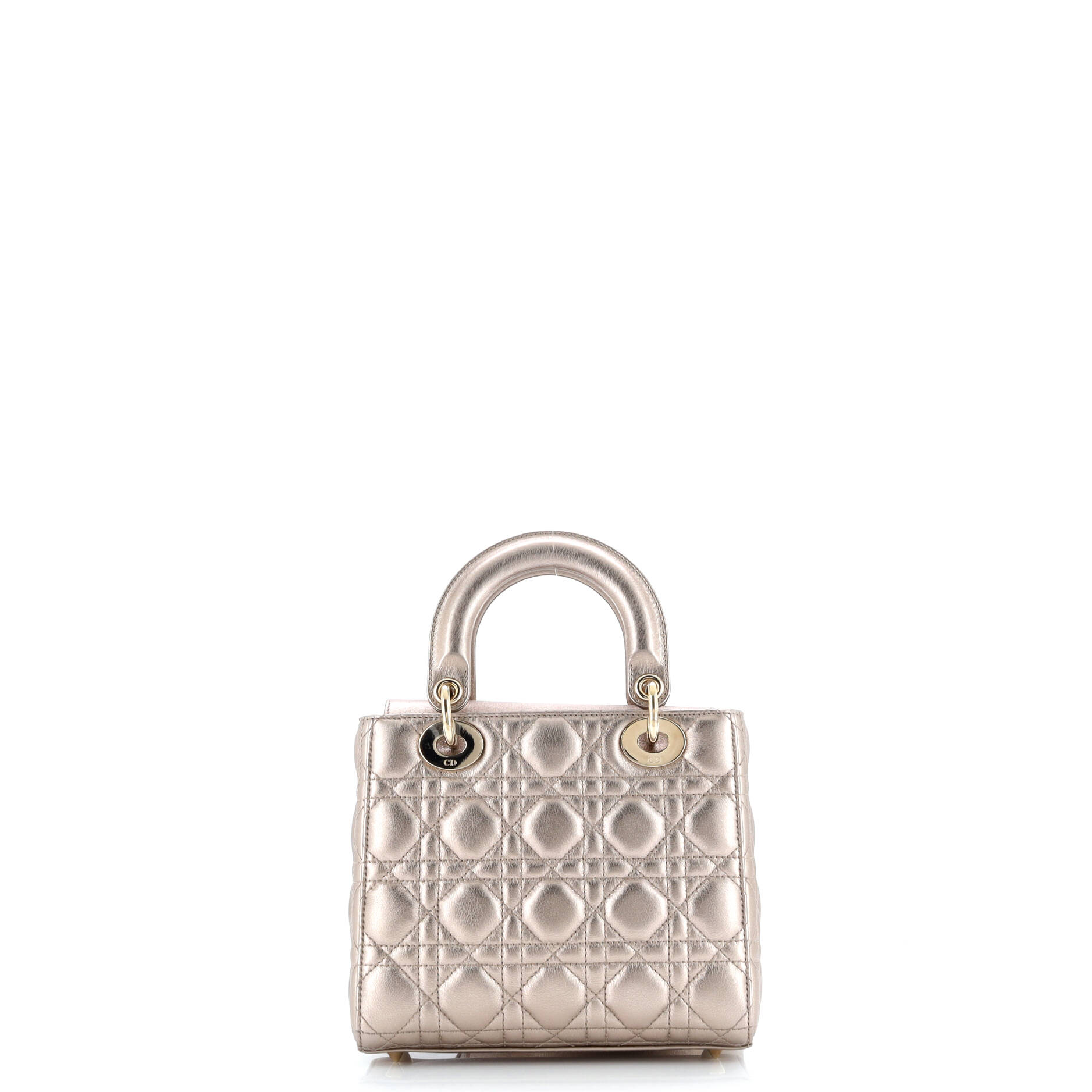 Christian Dior My ABCDior Lady Dior Bag Metallic Cannage Quilt Leather