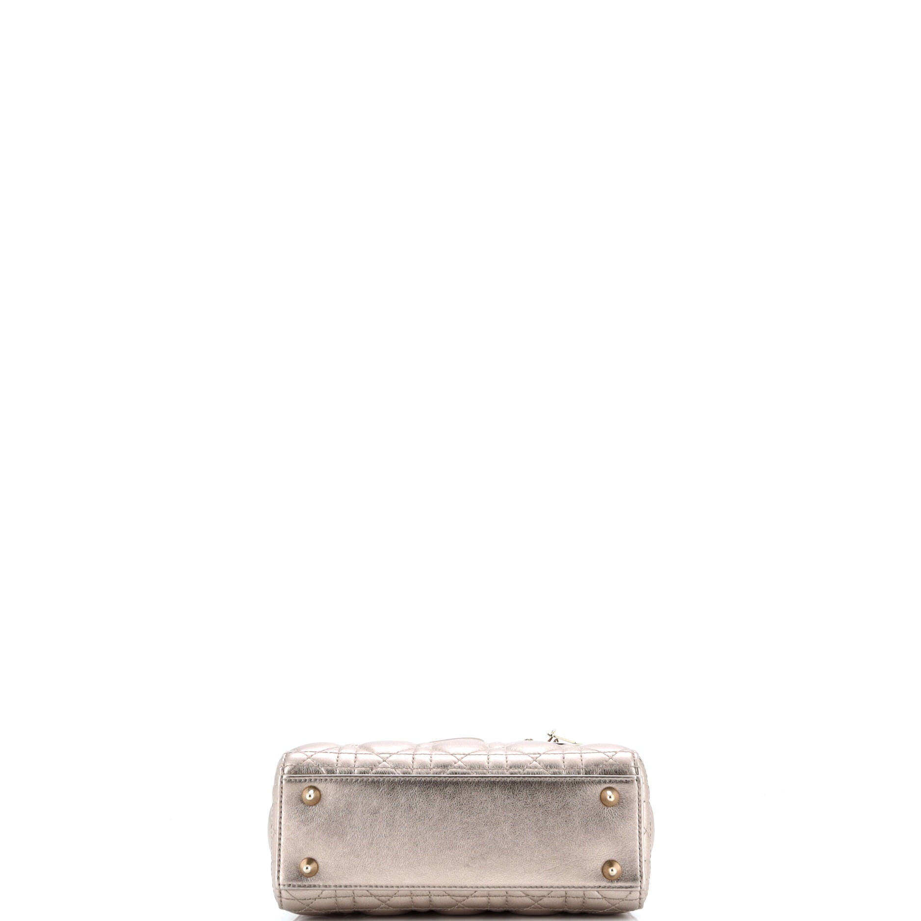 Christian Dior My ABCDior Lady Dior Bag Metallic Cannage Quilt Leather