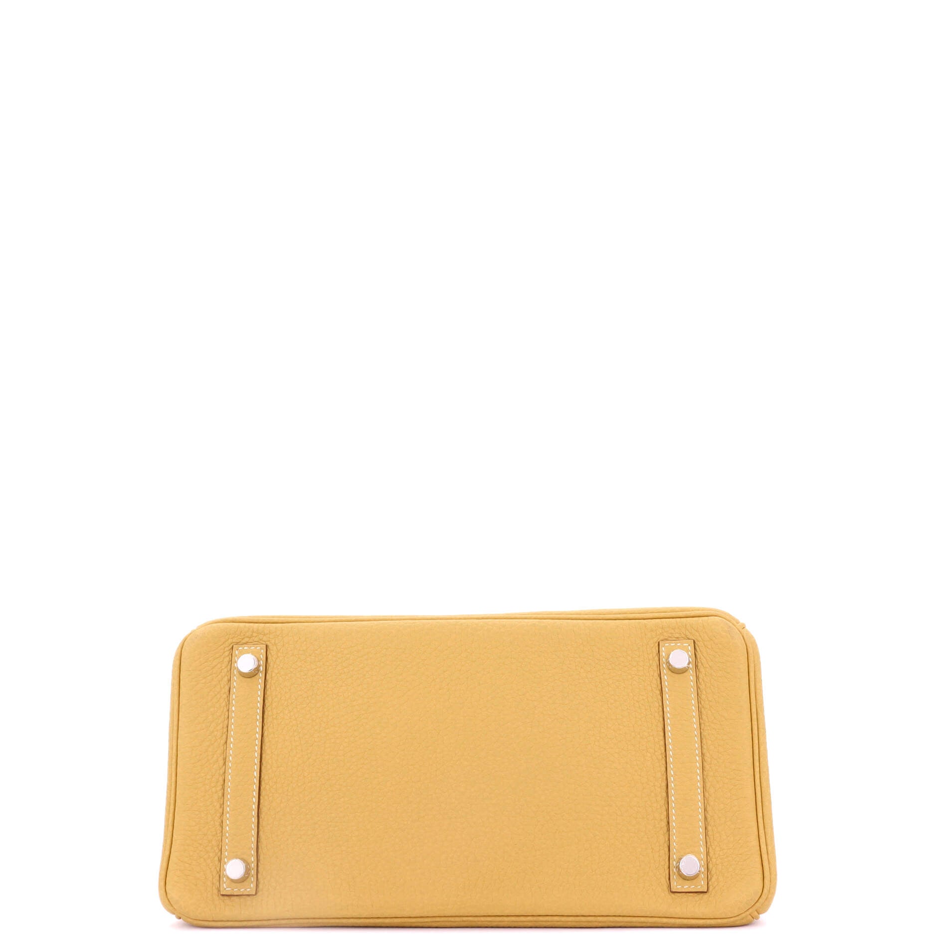 Hermes Birkin Handbag Yellow Togo with Palladium Hardware 30