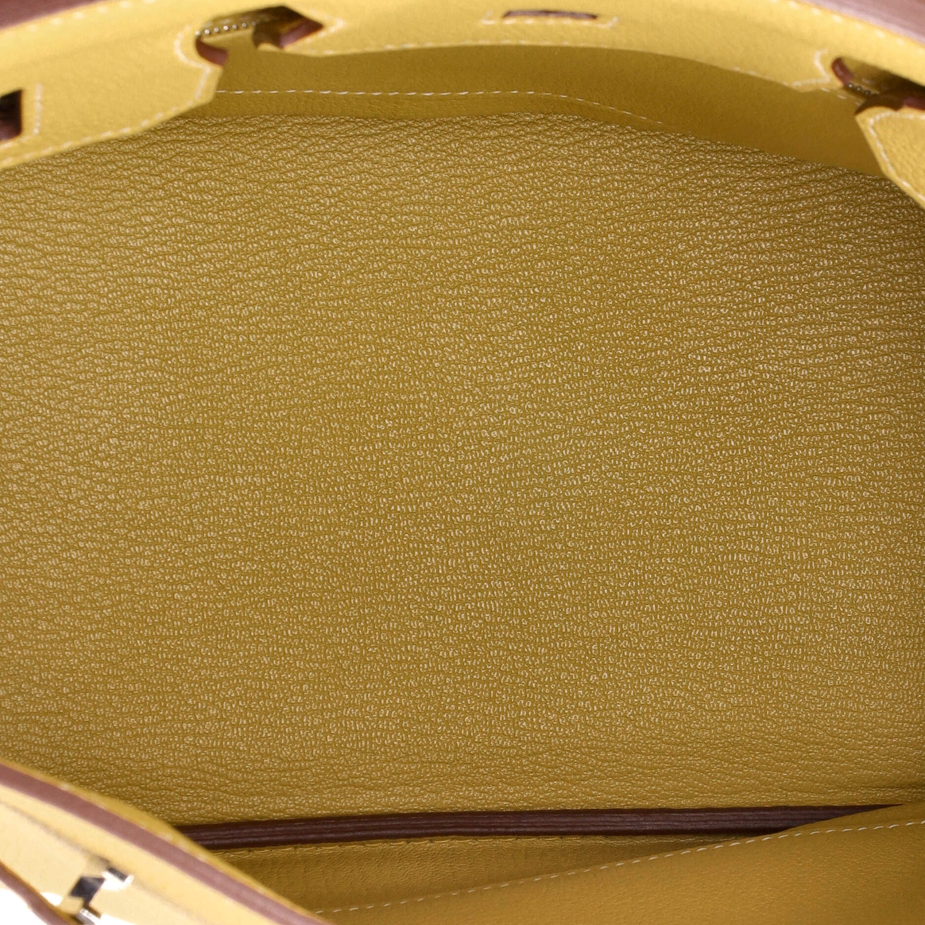 Hermes Birkin Handbag Yellow Togo with Palladium Hardware 30