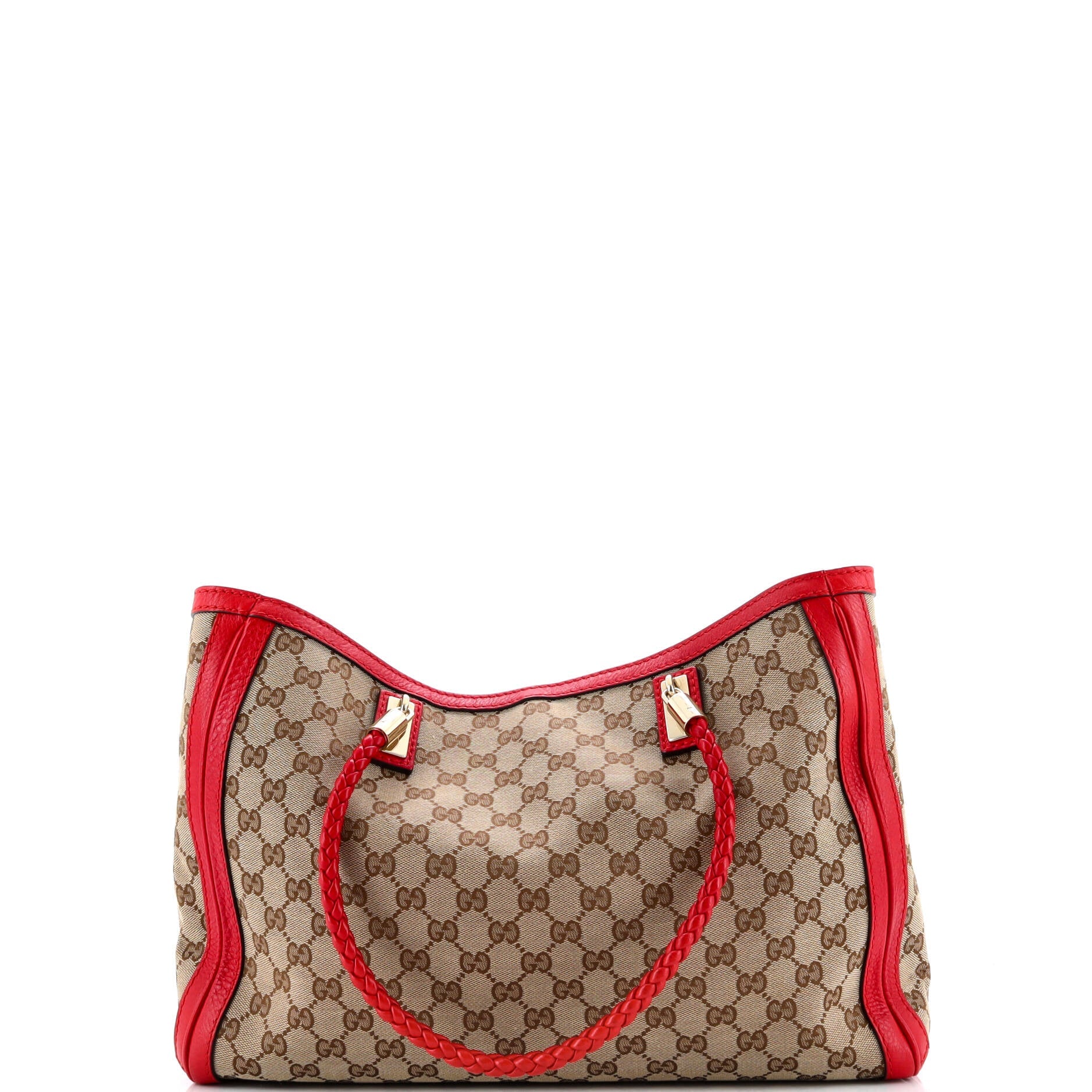 Gucci Bella Tote GG Canvas with Leather Medium