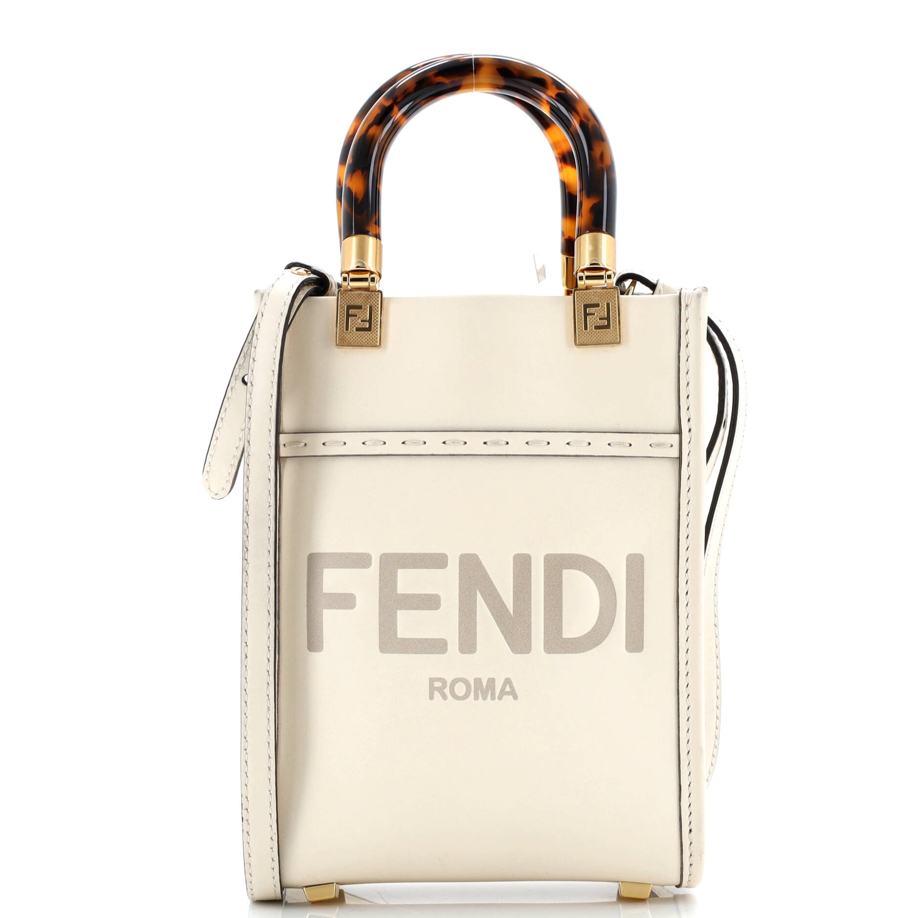 Fendi Sunshine Shopper Tote Leather Mini