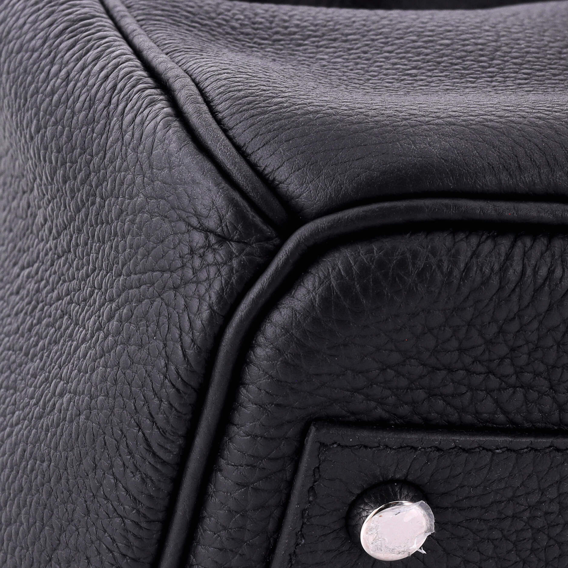 Hermes HAC Birkin Bag Black Togo with Palladium Hardware 40