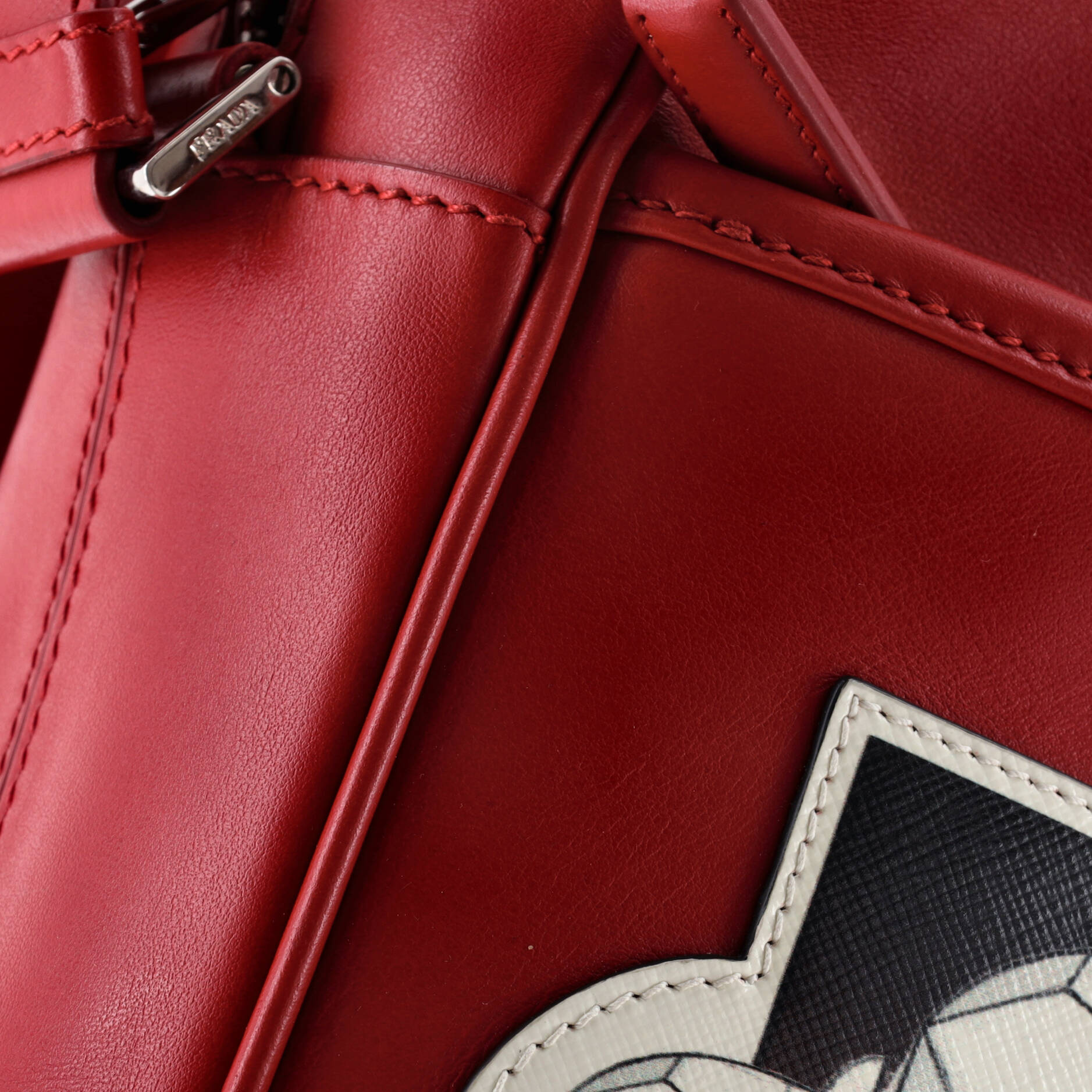 Prada Comic Messenger Printed Leather Medium