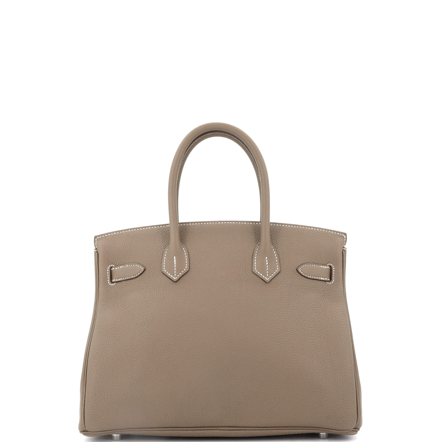Hermes Birkin Handbag Grey Togo with Palladium Hardware 30
