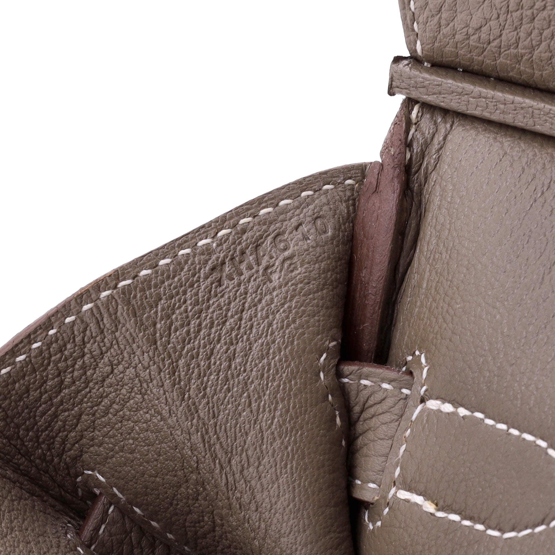 Hermes Birkin Handbag Grey Togo with Palladium Hardware 30