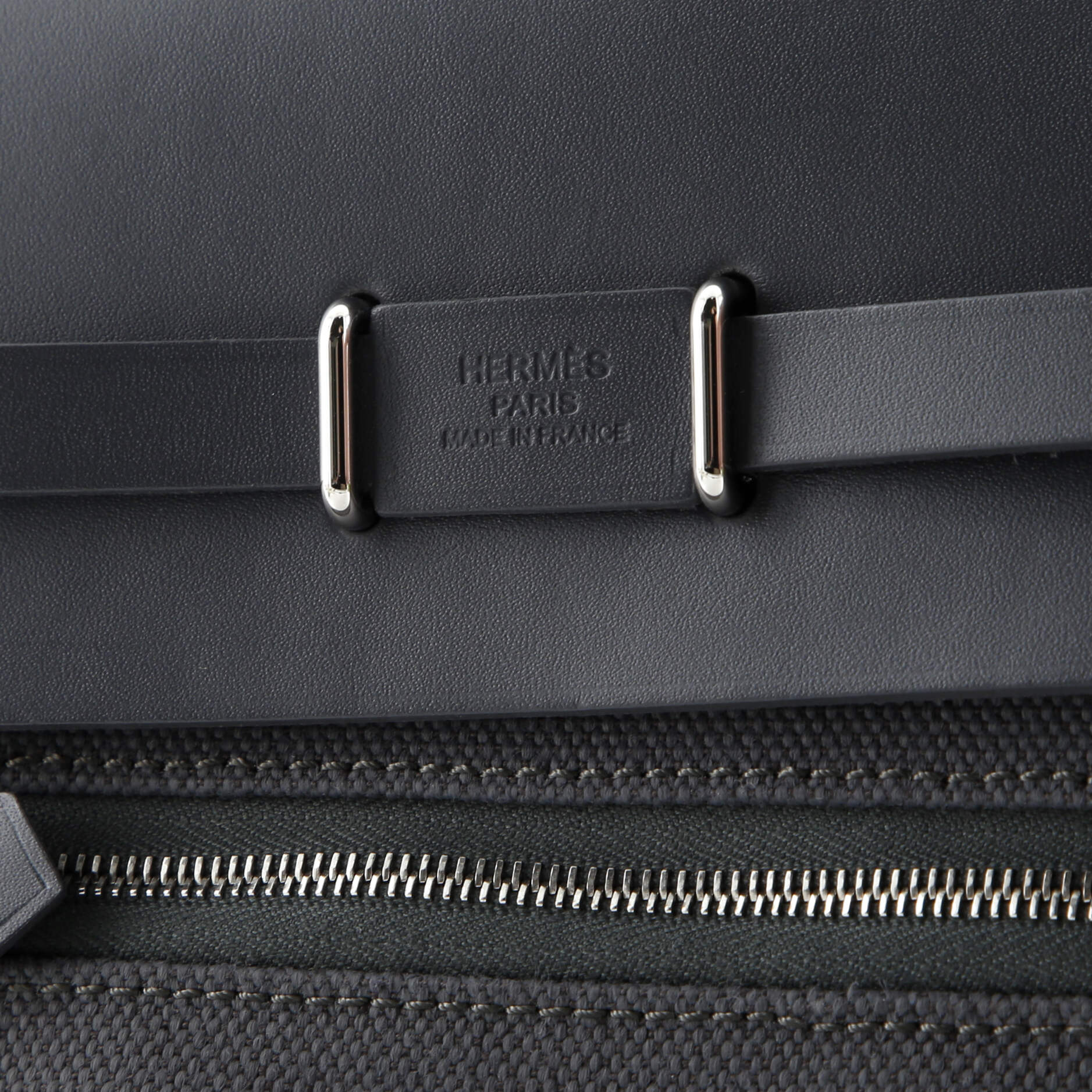 Hermes Herbag Zip Toile and Leather 20