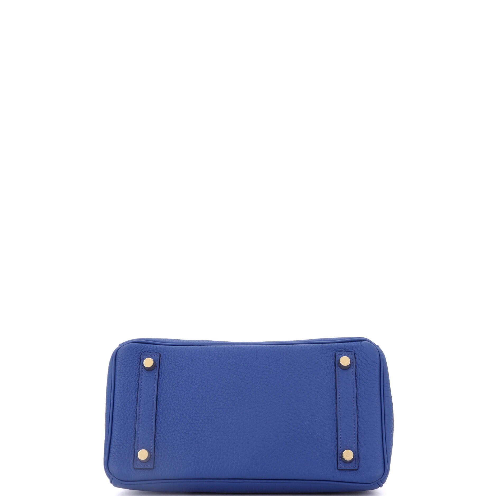 Hermes Birkin Handbag Blue Togo with Gold Hardware 25