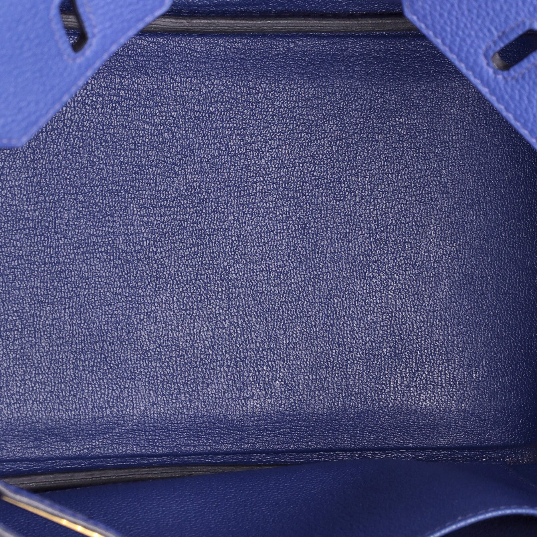 Hermes Birkin Handbag Blue Togo with Gold Hardware 25