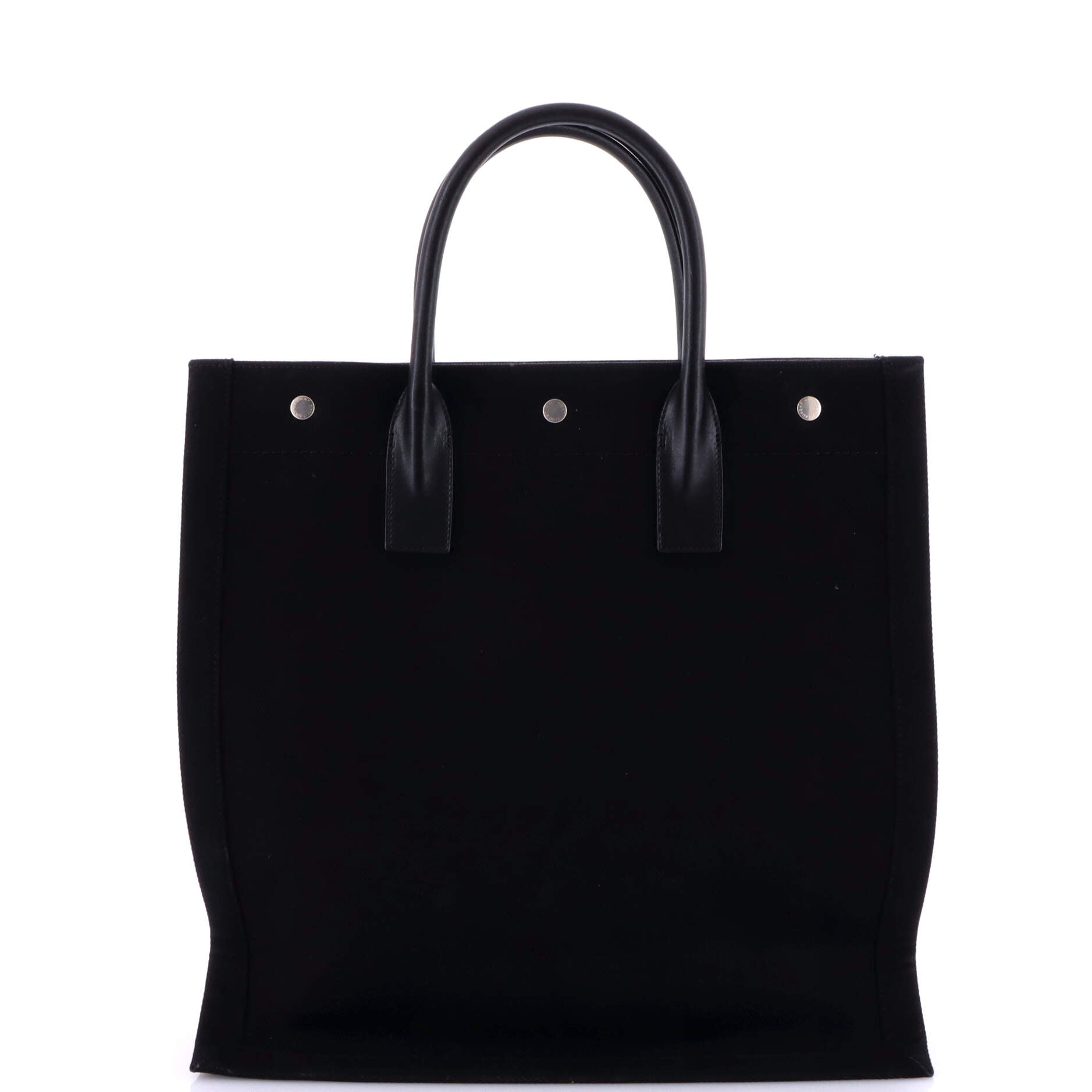 Saint Laurent Rive Gauche Shopper Tote Canvas Tall