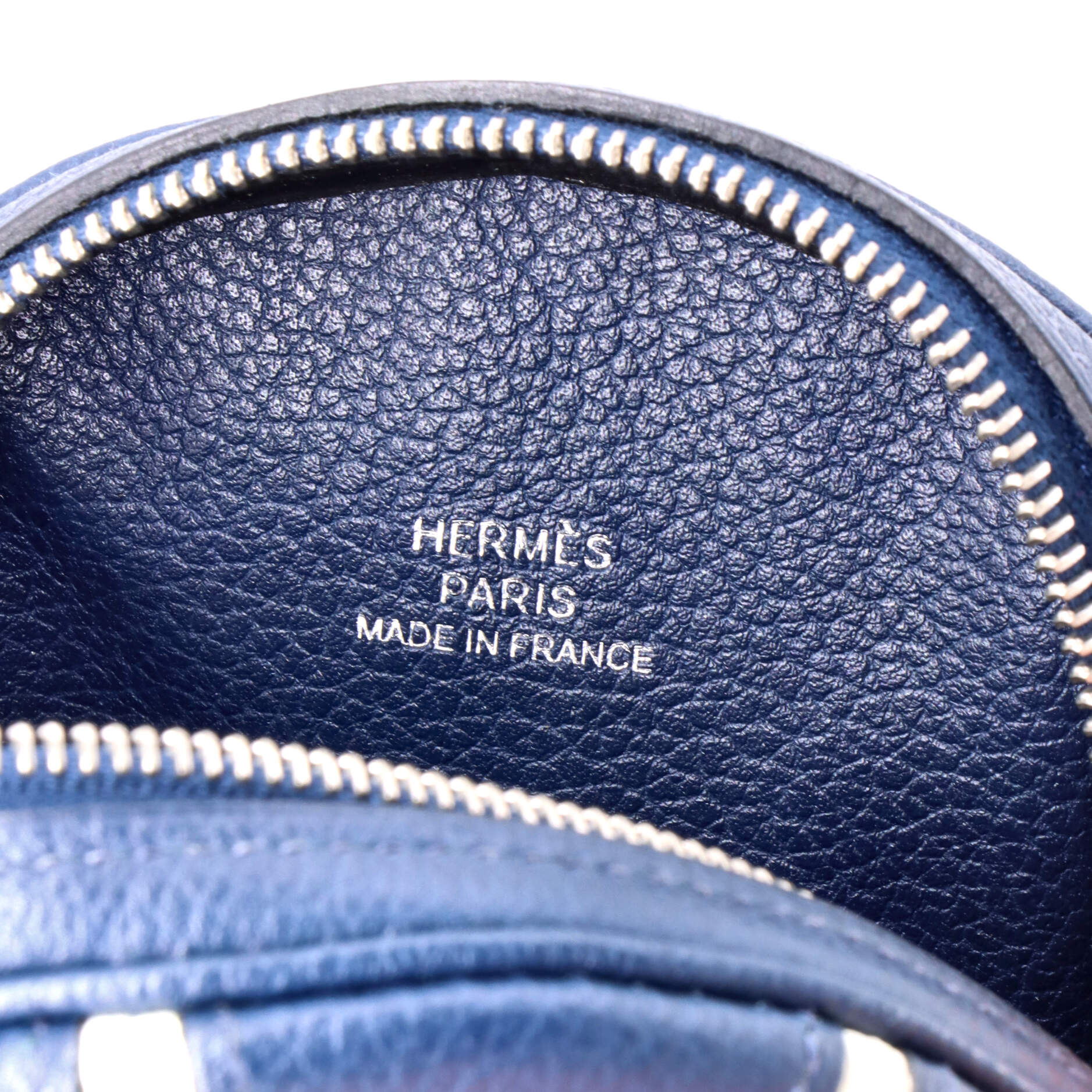 Hermes Basketball Change Purse Leather