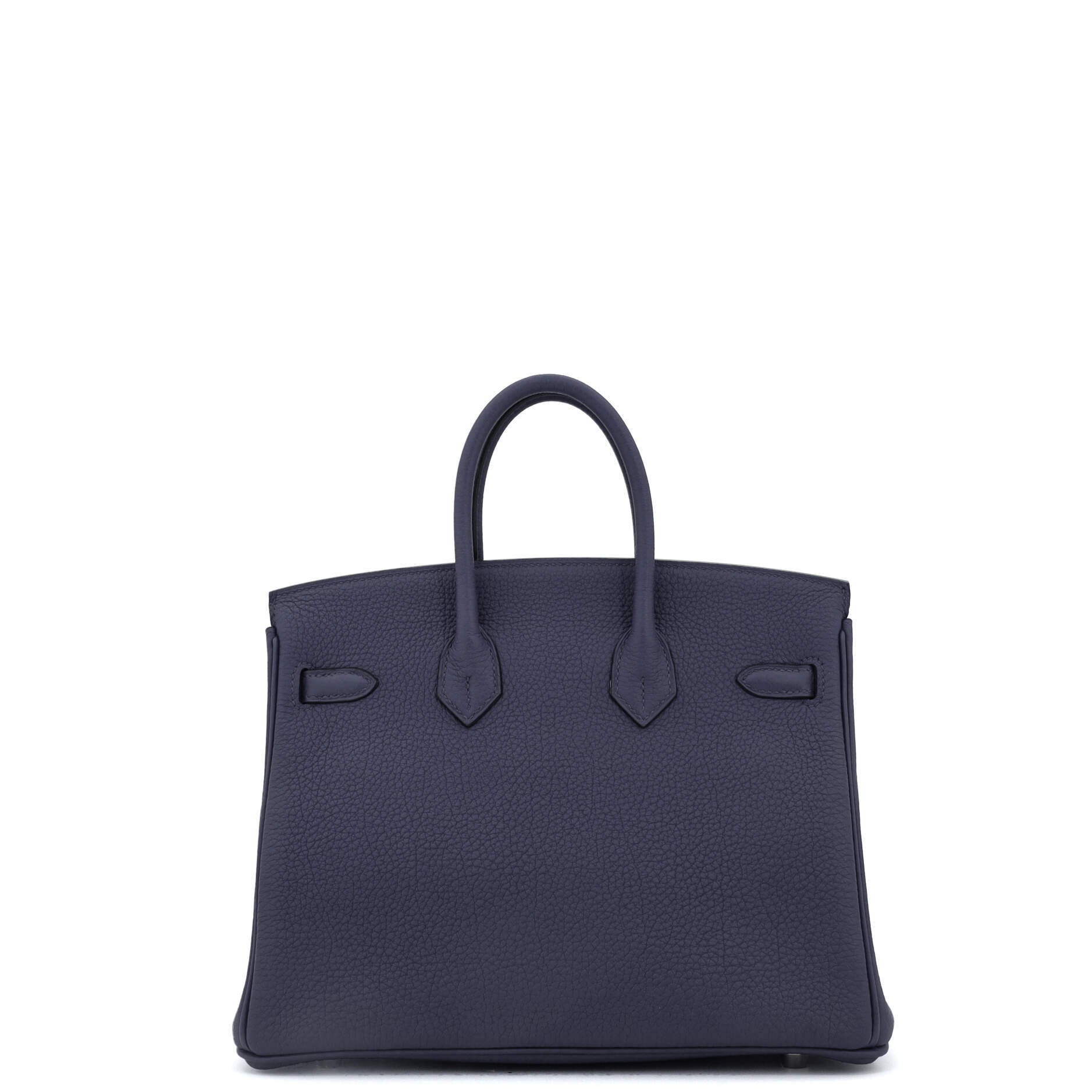 Hermes Birkin Handbag Blue Togo with Palladium Hardware 25