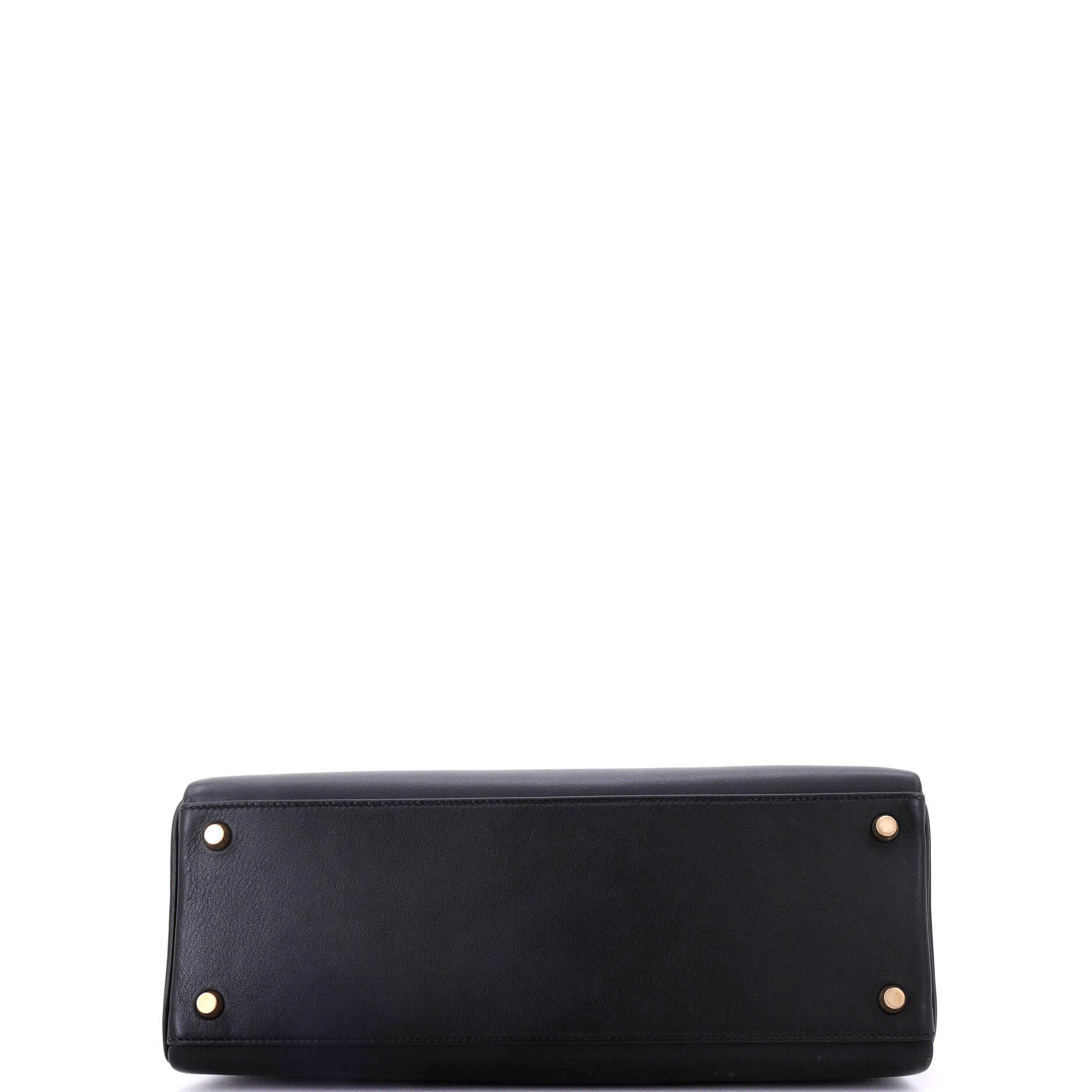 Hermes Kelly Handbag Black Gulliver with Gold Hardware 32