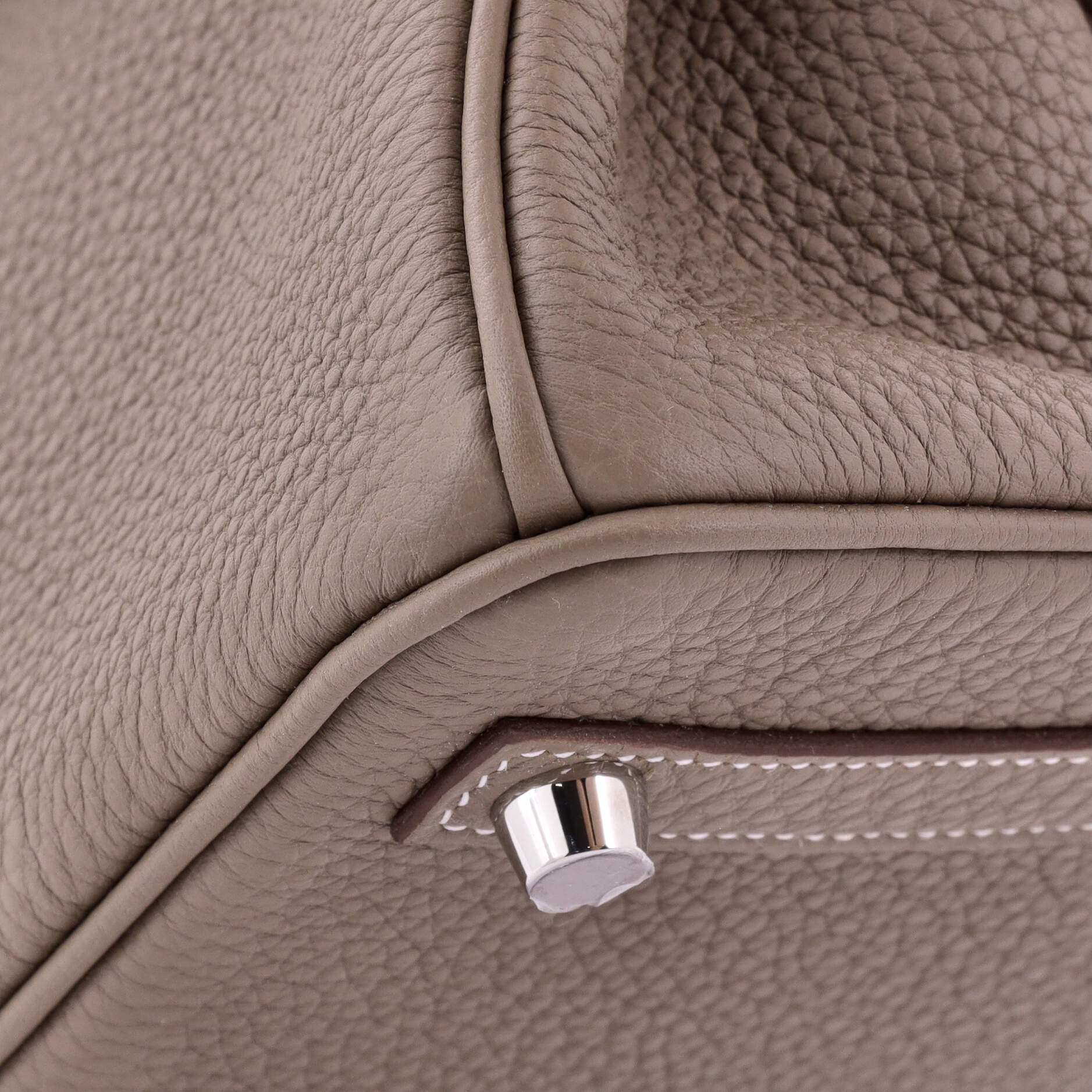 Hermes Birkin Handbag Grey Togo with Palladium Hardware 25
