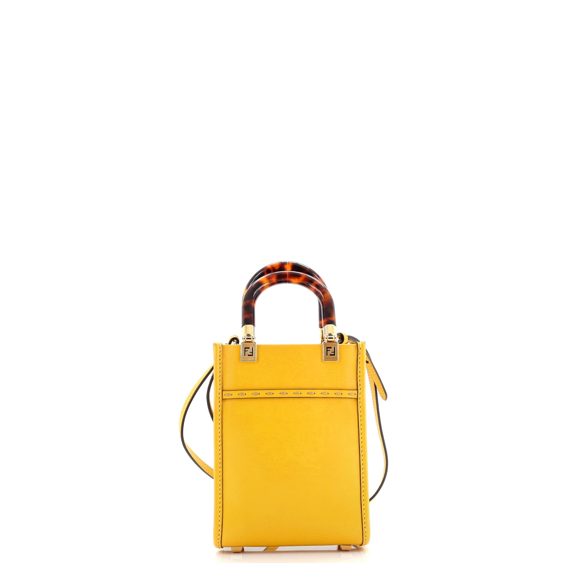 Fendi Sunshine Shopper Tote Leather Mini