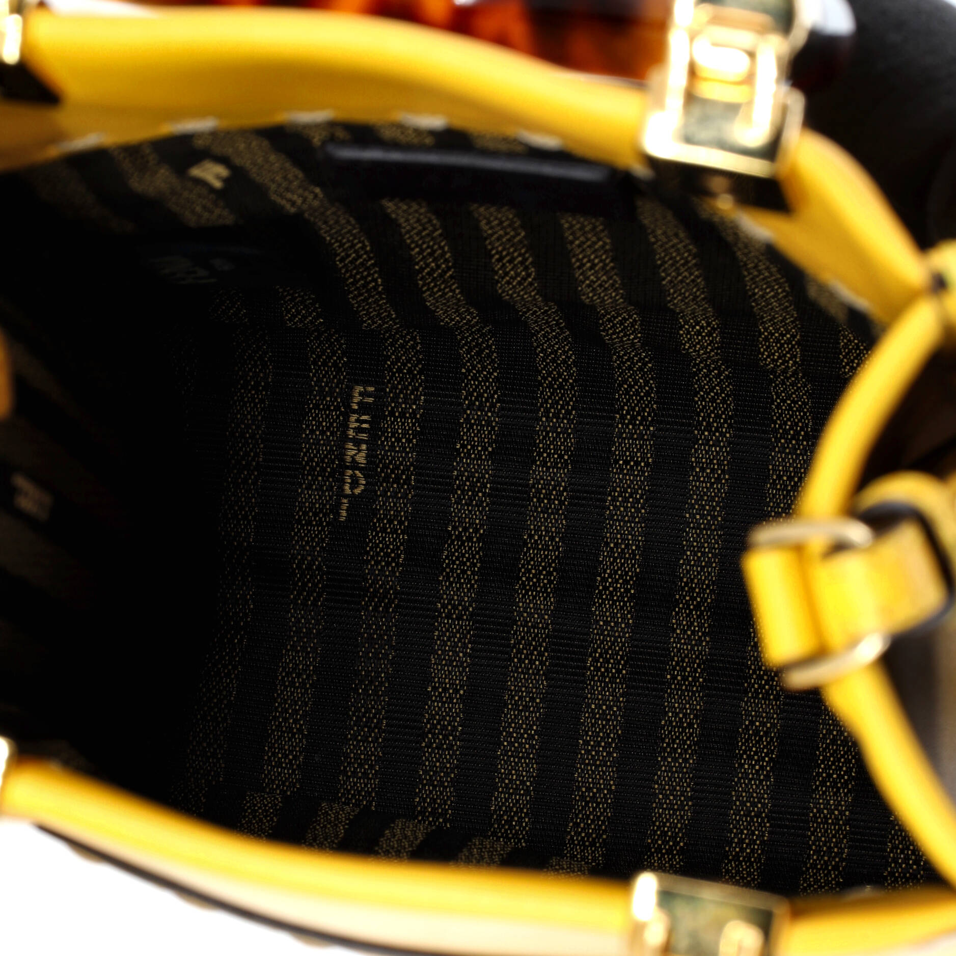 Fendi Sunshine Shopper Tote Leather Mini