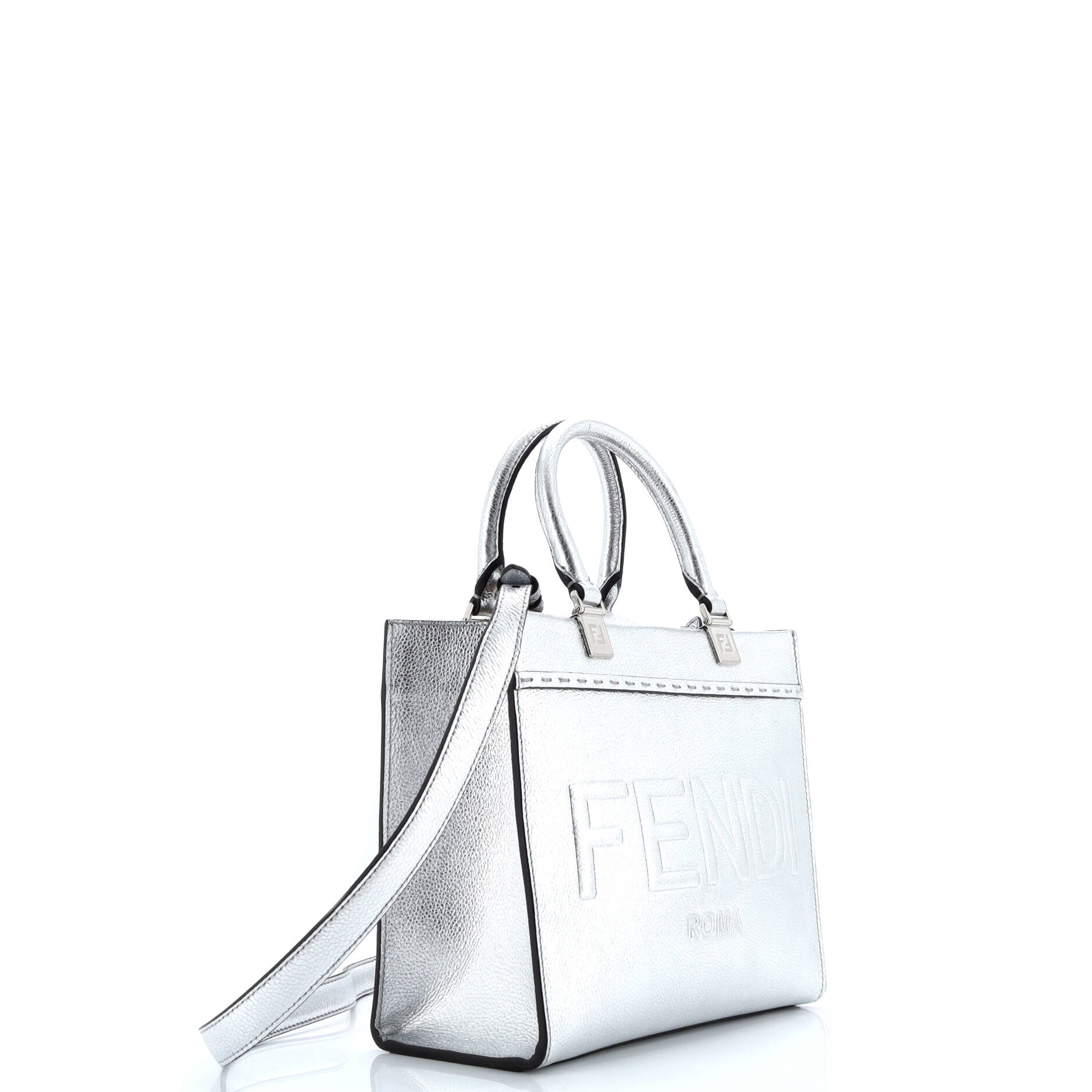 Fendi Sunshine Shopper Tote Leather Small