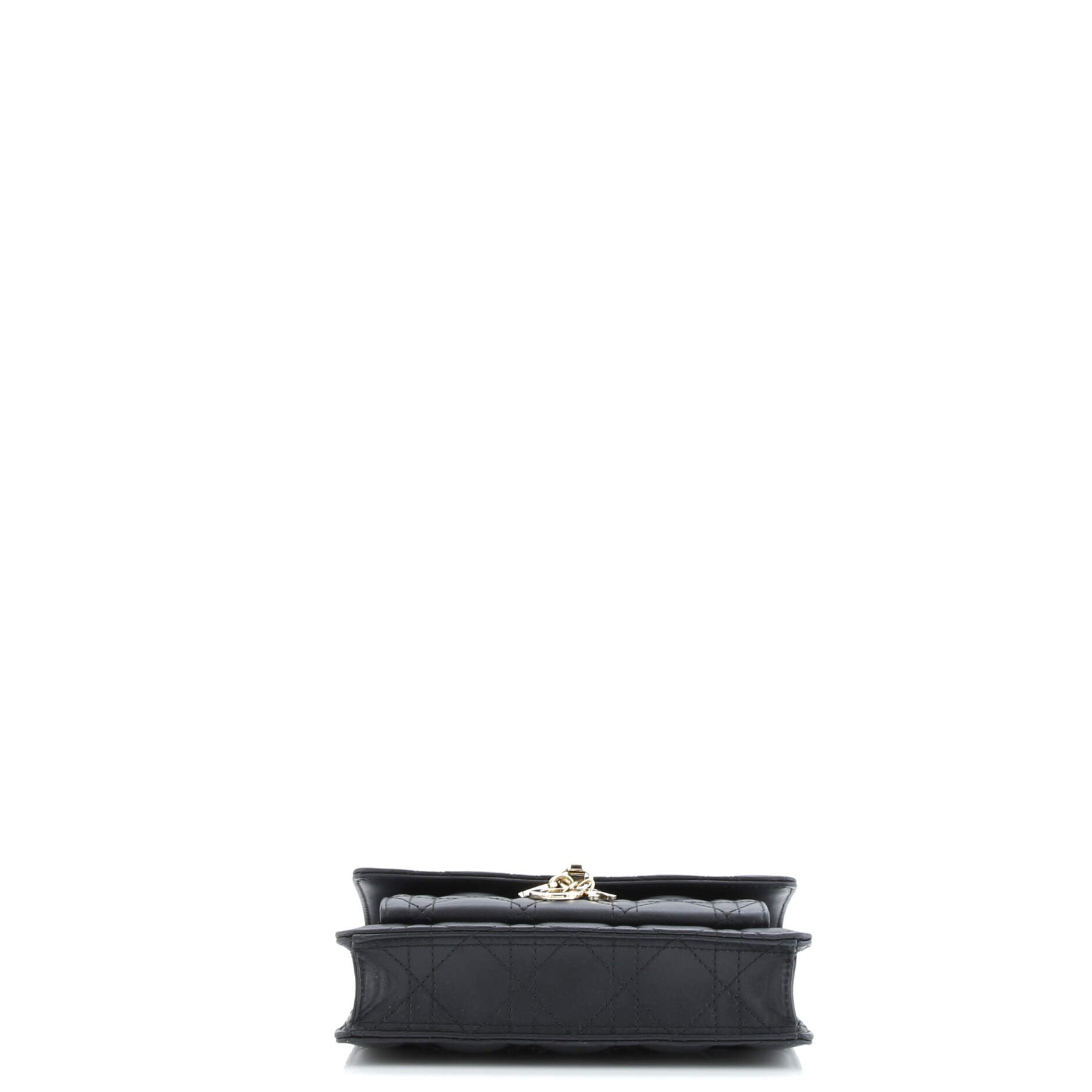 Christian Dior Miss Dior Charms Chain Pouch Cannage Quilt Lambskin