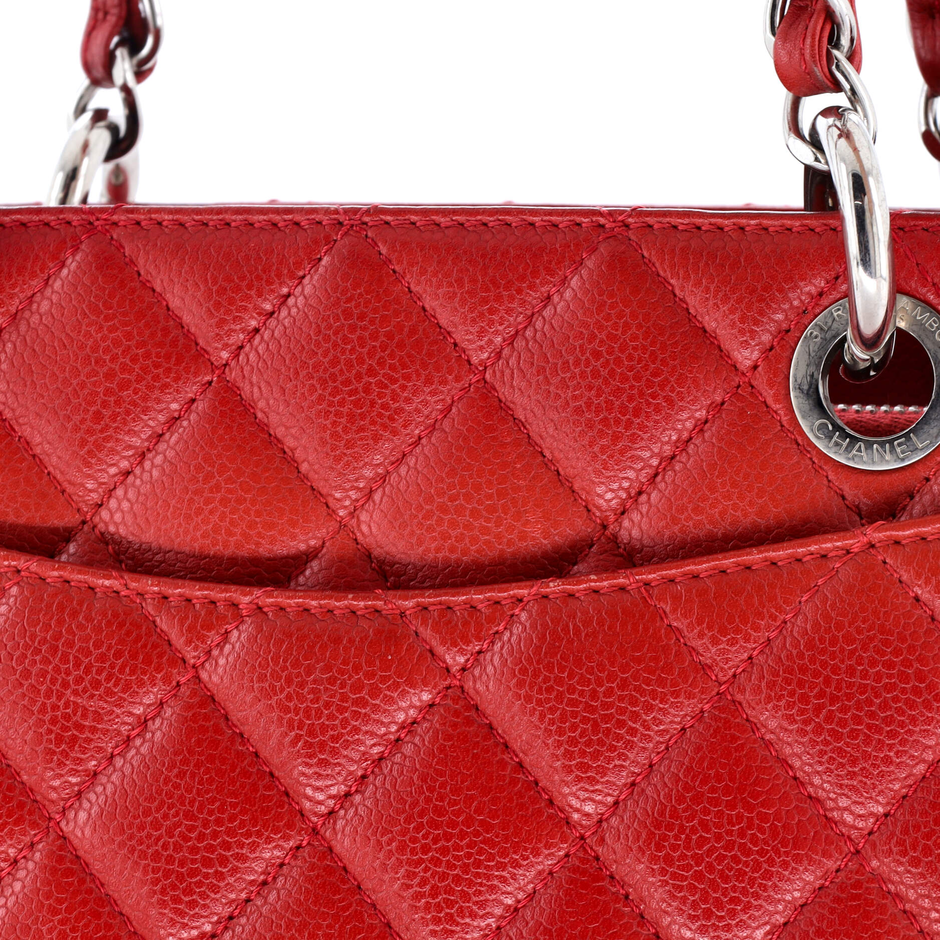 Chanel Grand Shopping Tote Quilted Caviar
