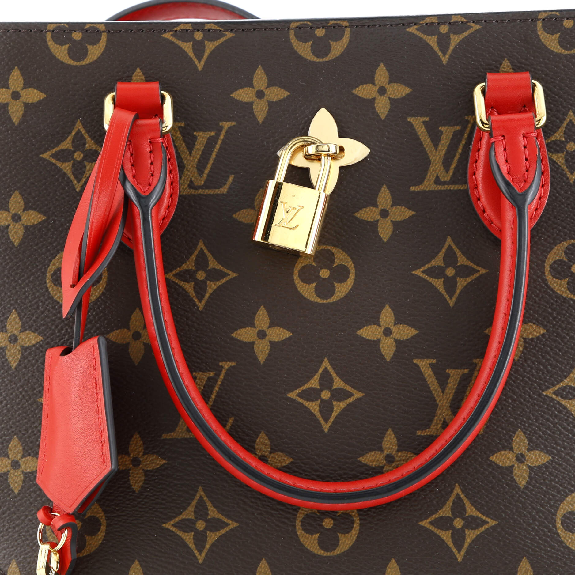 Louis Vuitton Flower Tote Monogram Canvas with Leather