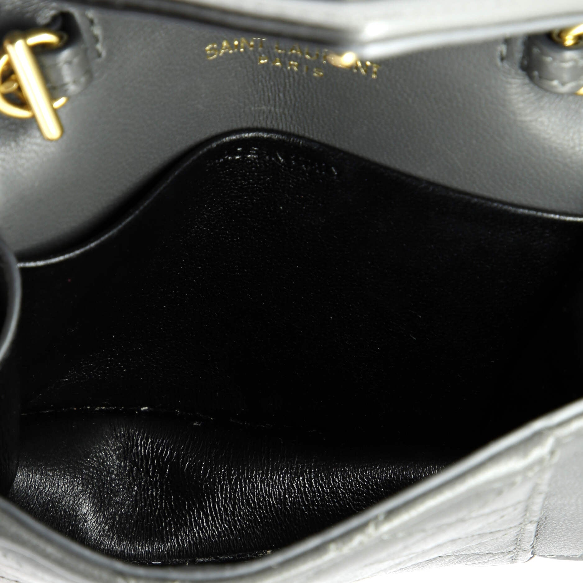 Saint Laurent Gaby Envelope Chain Crossbody Bag Quilted Leather Micro