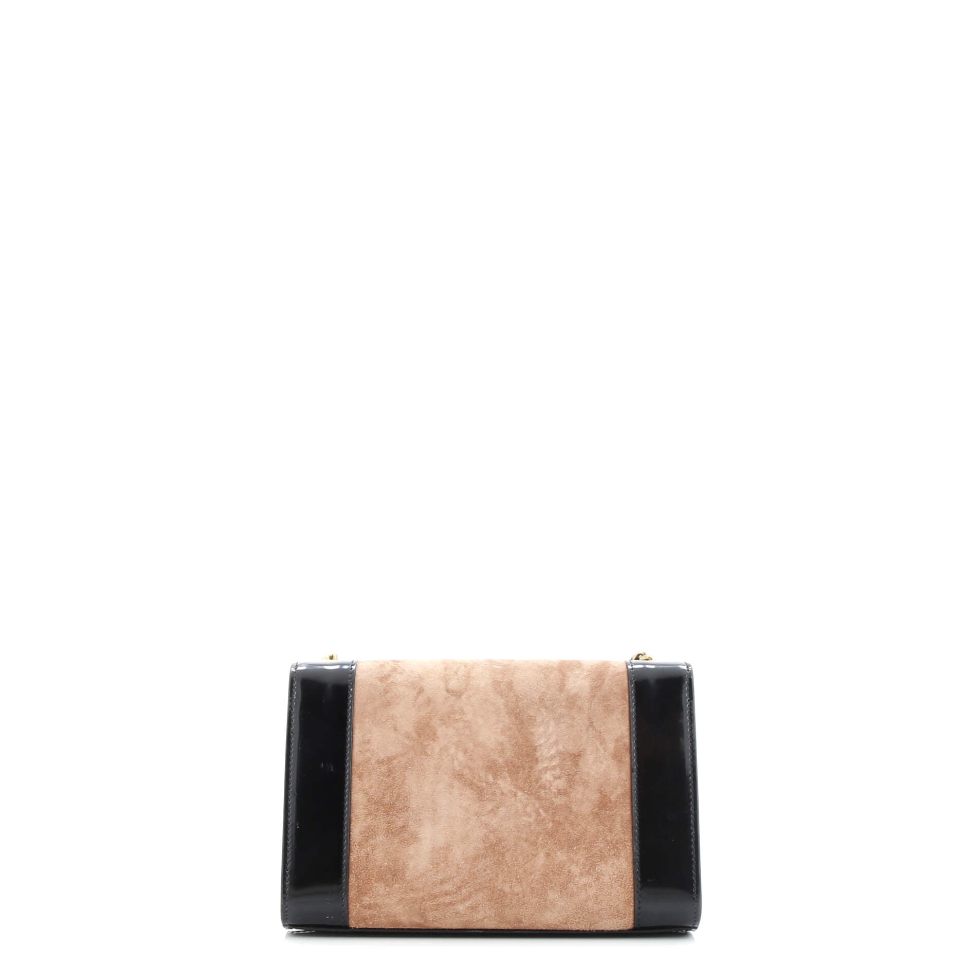 Saint Laurent Classic Monogram Crossbody Bag Patent and Suede Small