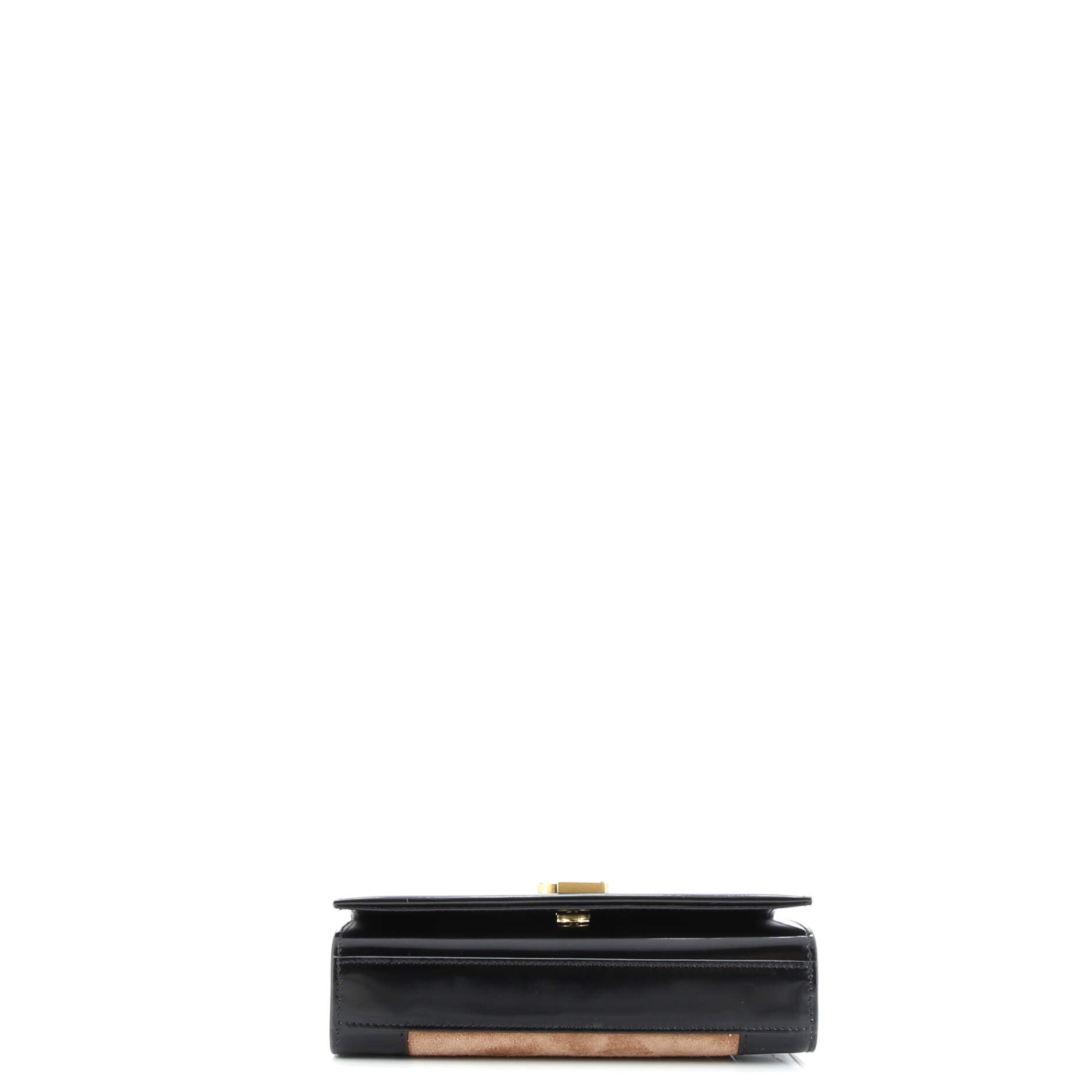 Saint Laurent Classic Monogram Crossbody Bag Patent and Suede Small