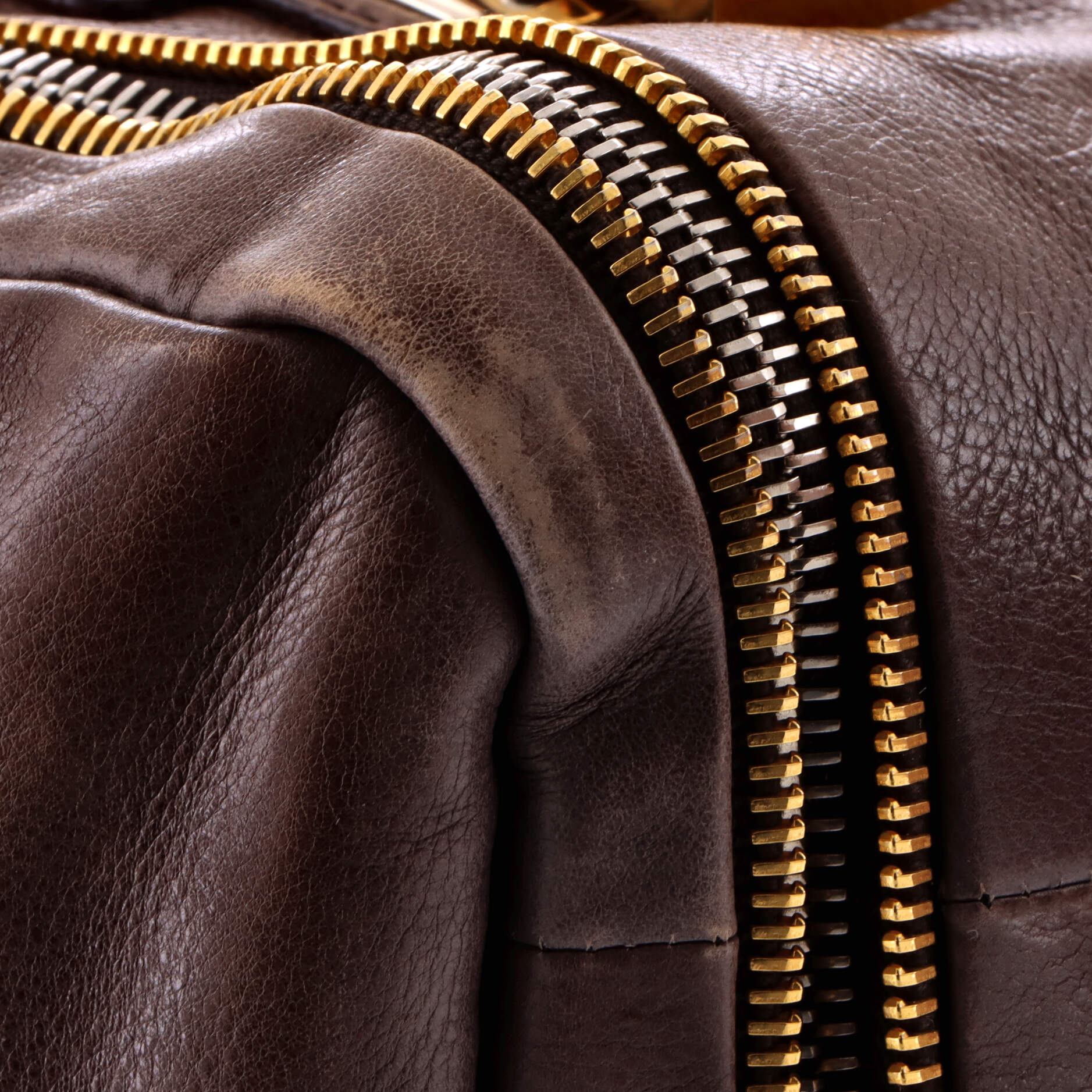 Prada Lock Plate Zippers Satchel Glace Calf Large