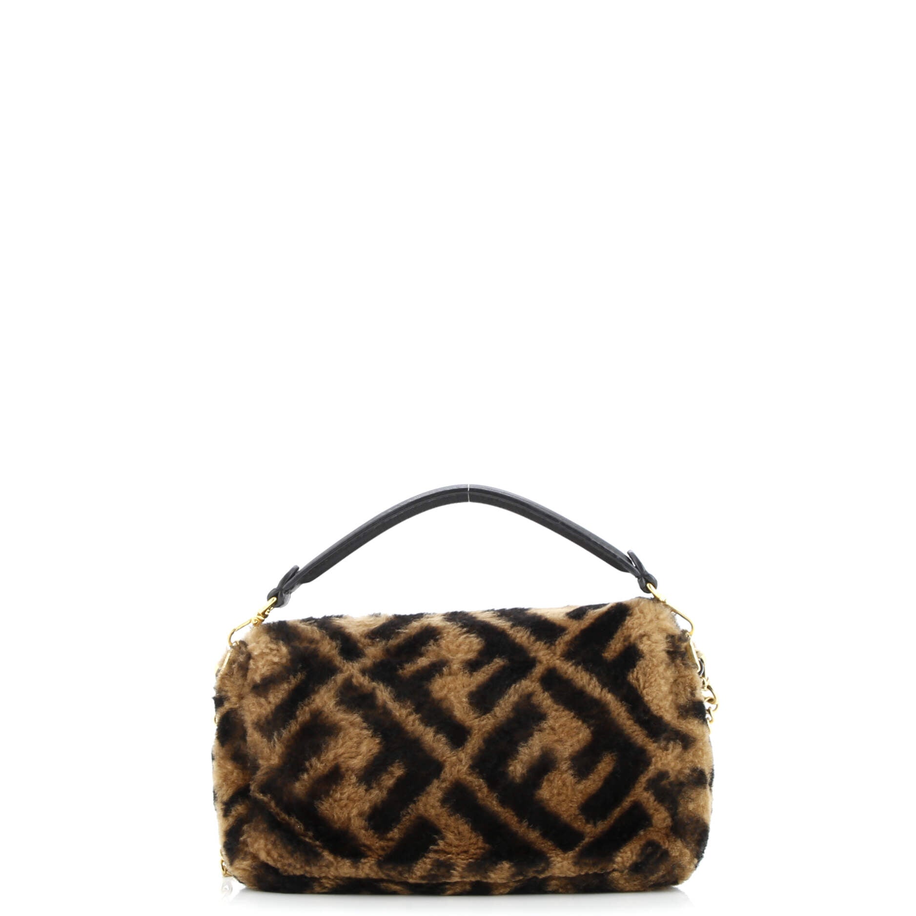 Fendi Baguette NM Bag Zucca Shearling Mini
