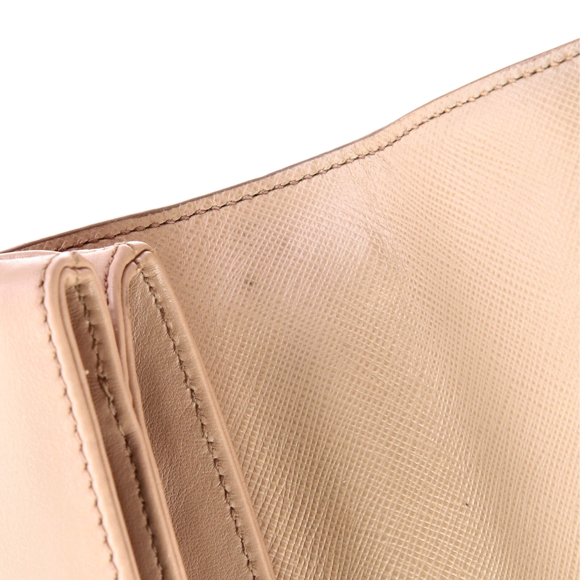 Prada Chain Flap Crossbody Bag Saffiano and Soft Calf Small
