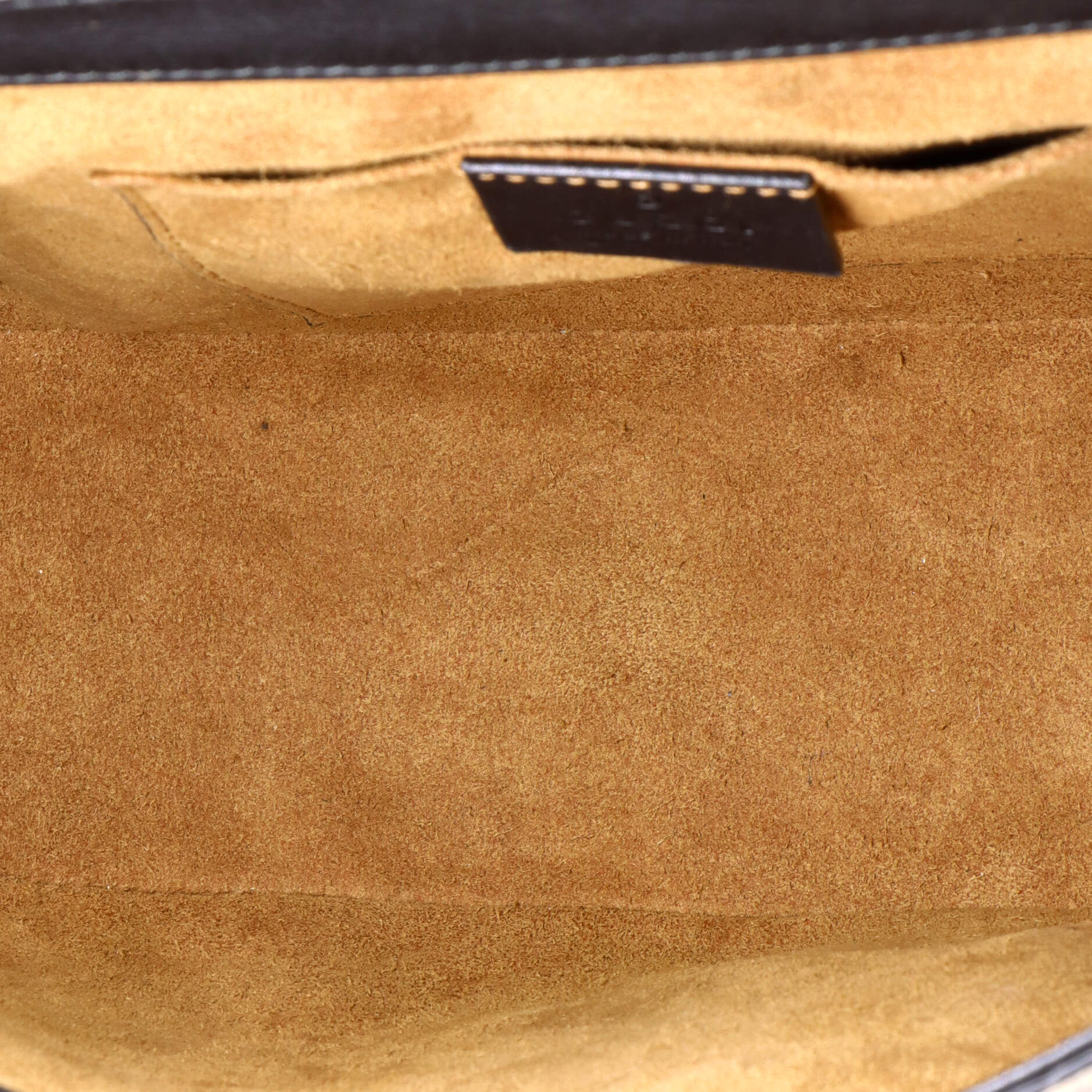 Gucci Padlock Saddle Shoulder Bag GG Coated Canvas and Leather Medium