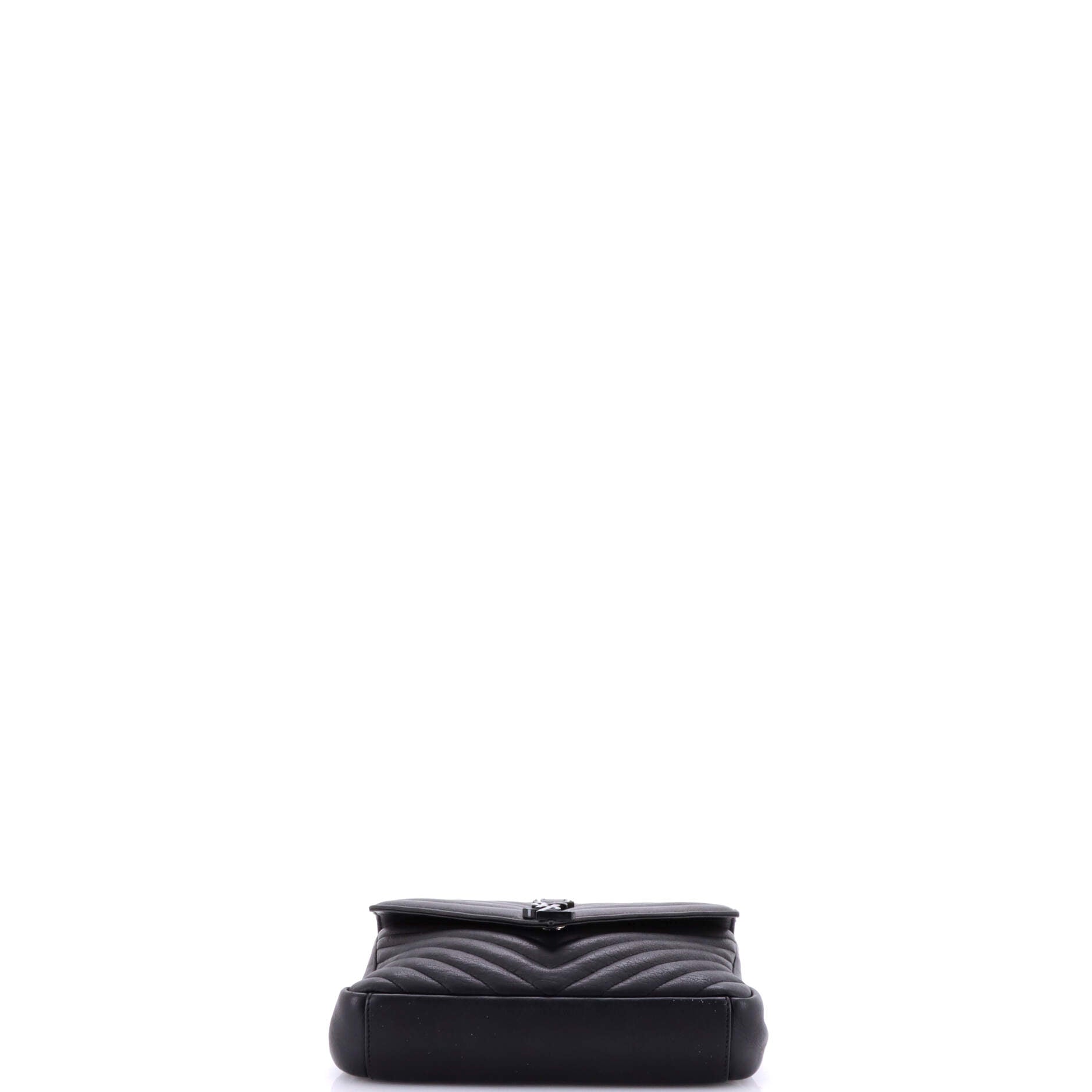 Saint Laurent Classic Monogram College Bag Matelasse Chevron Leather Medium