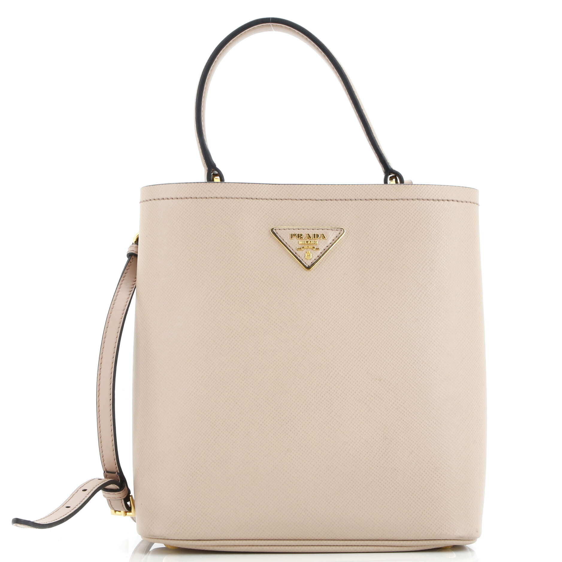 Prada Panier Bucket Bag Saffiano Leather Medium