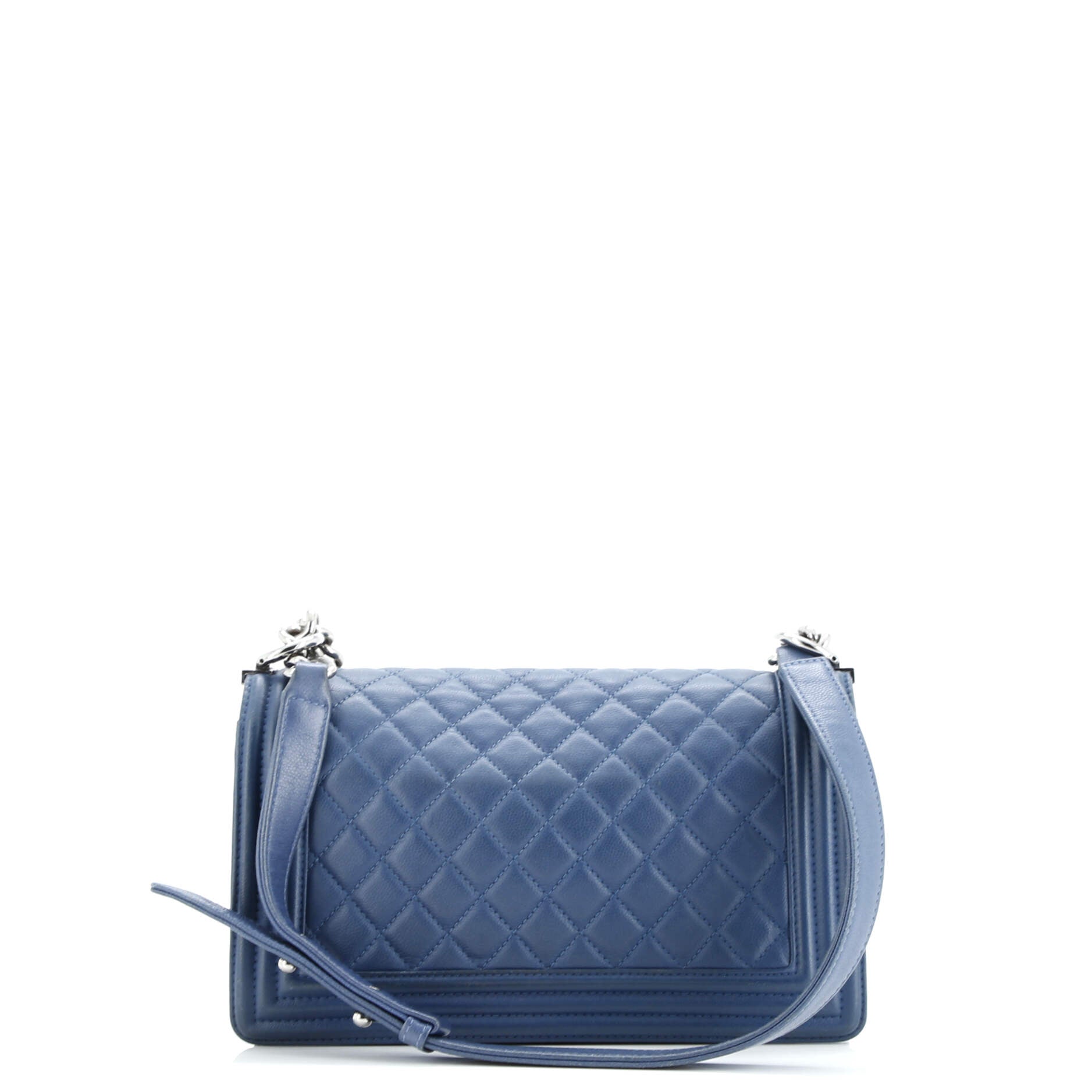 Chanel Boy Flap Bag Quilted Caviar Old Medium