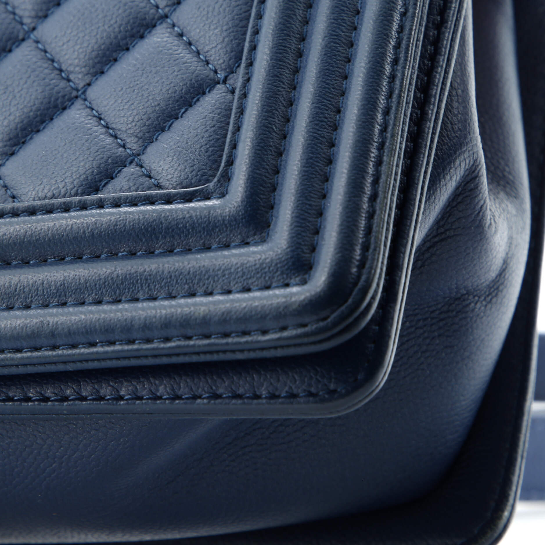Chanel Boy Flap Bag Quilted Caviar Old Medium