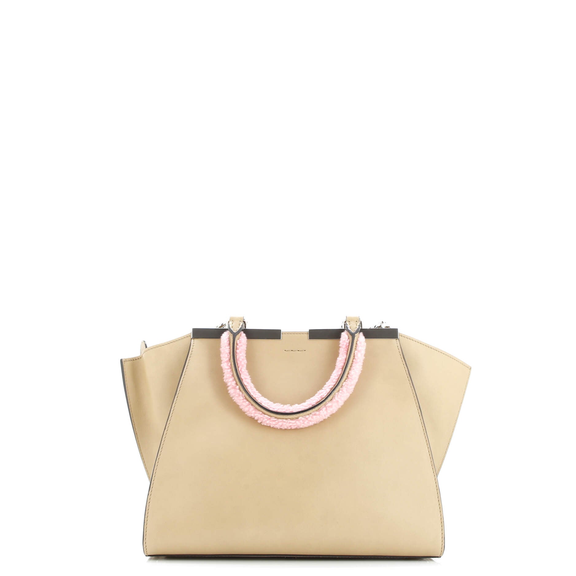 Fendi 3Jours Bag Leather with Shearling Petite