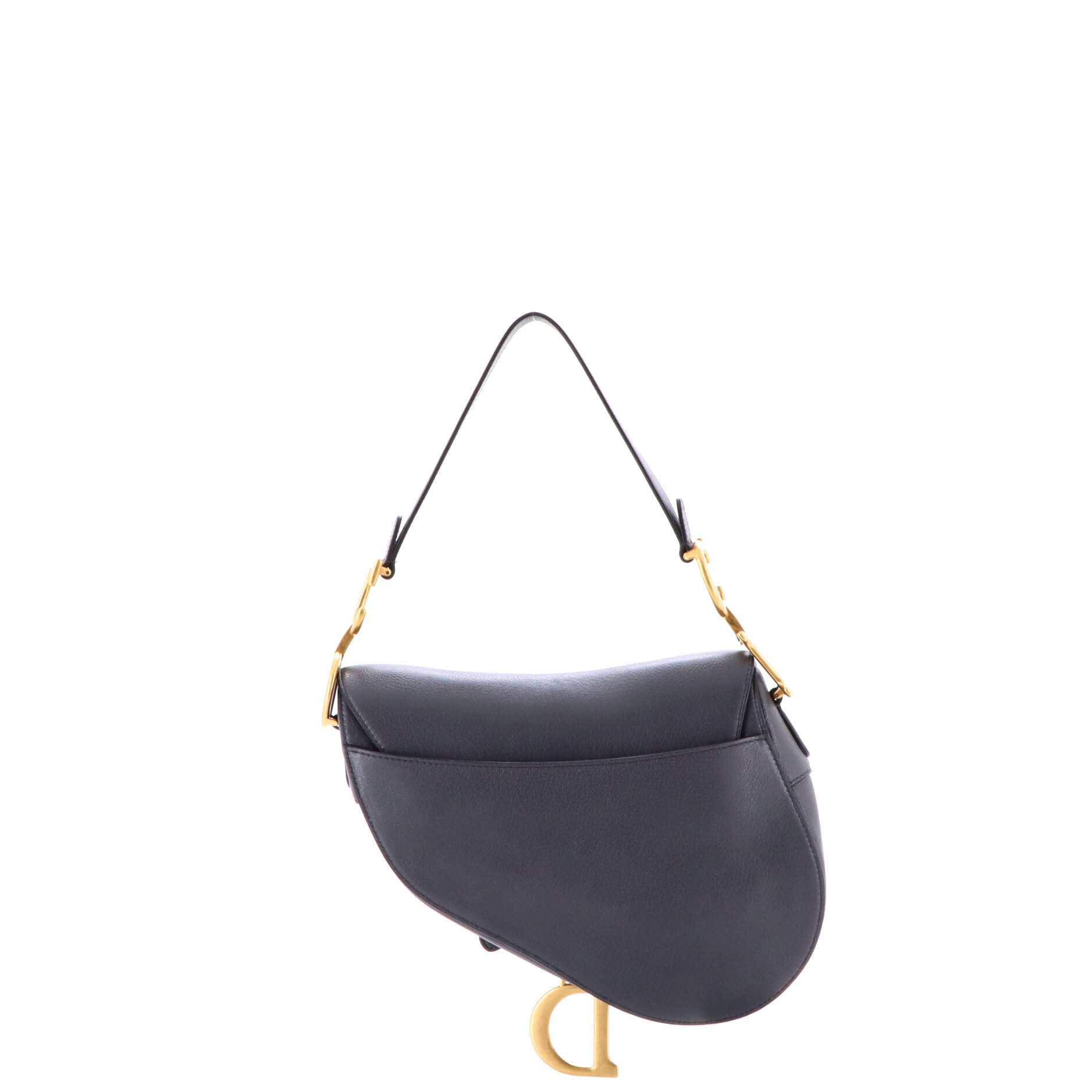 Christian Dior Saddle Handbag Leather Medium