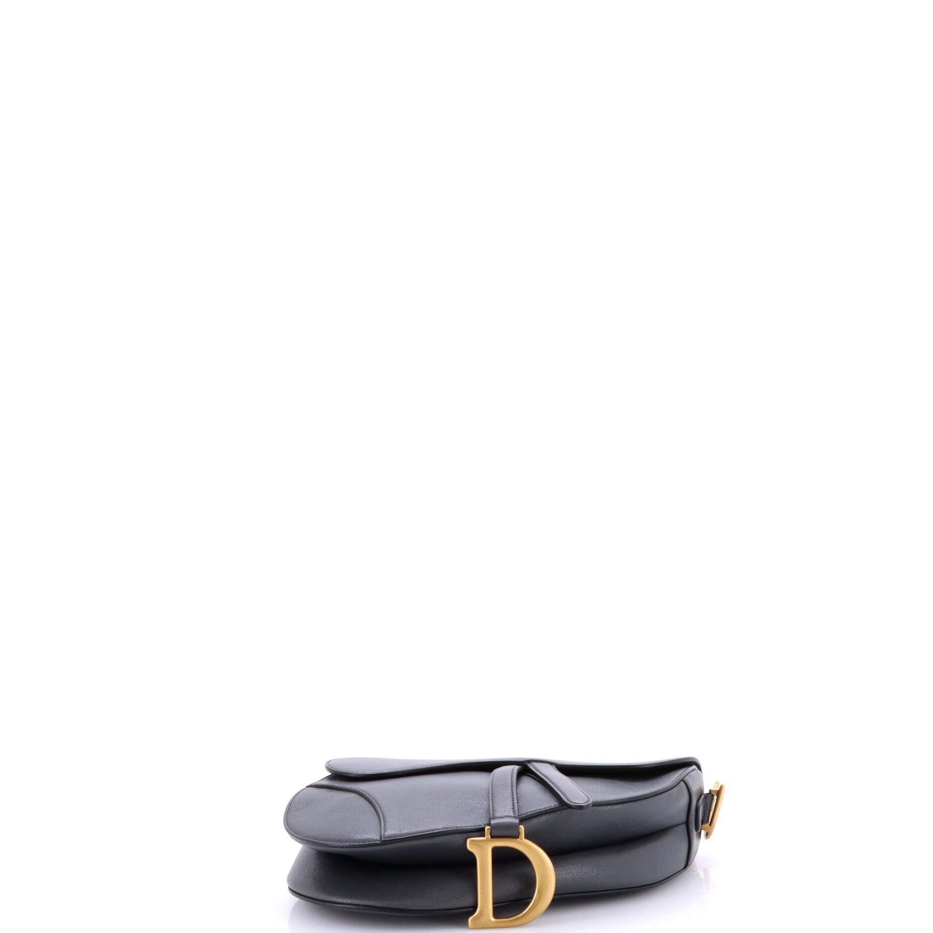 Christian Dior Saddle Handbag Leather Medium