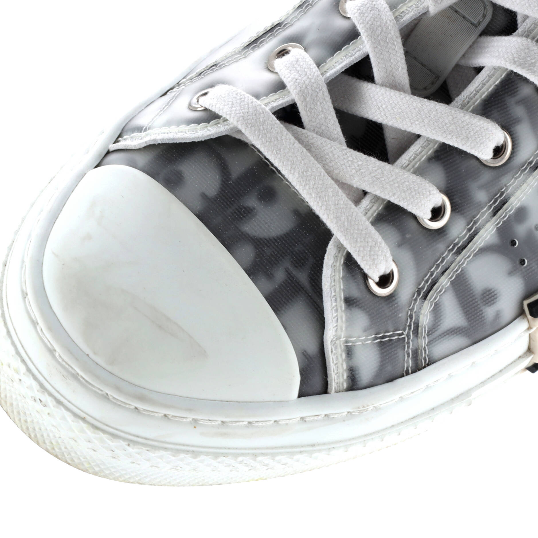 Christian Dior Men's B23 Cap Toe Low-Top Sneakers Oblique Technical Canvas